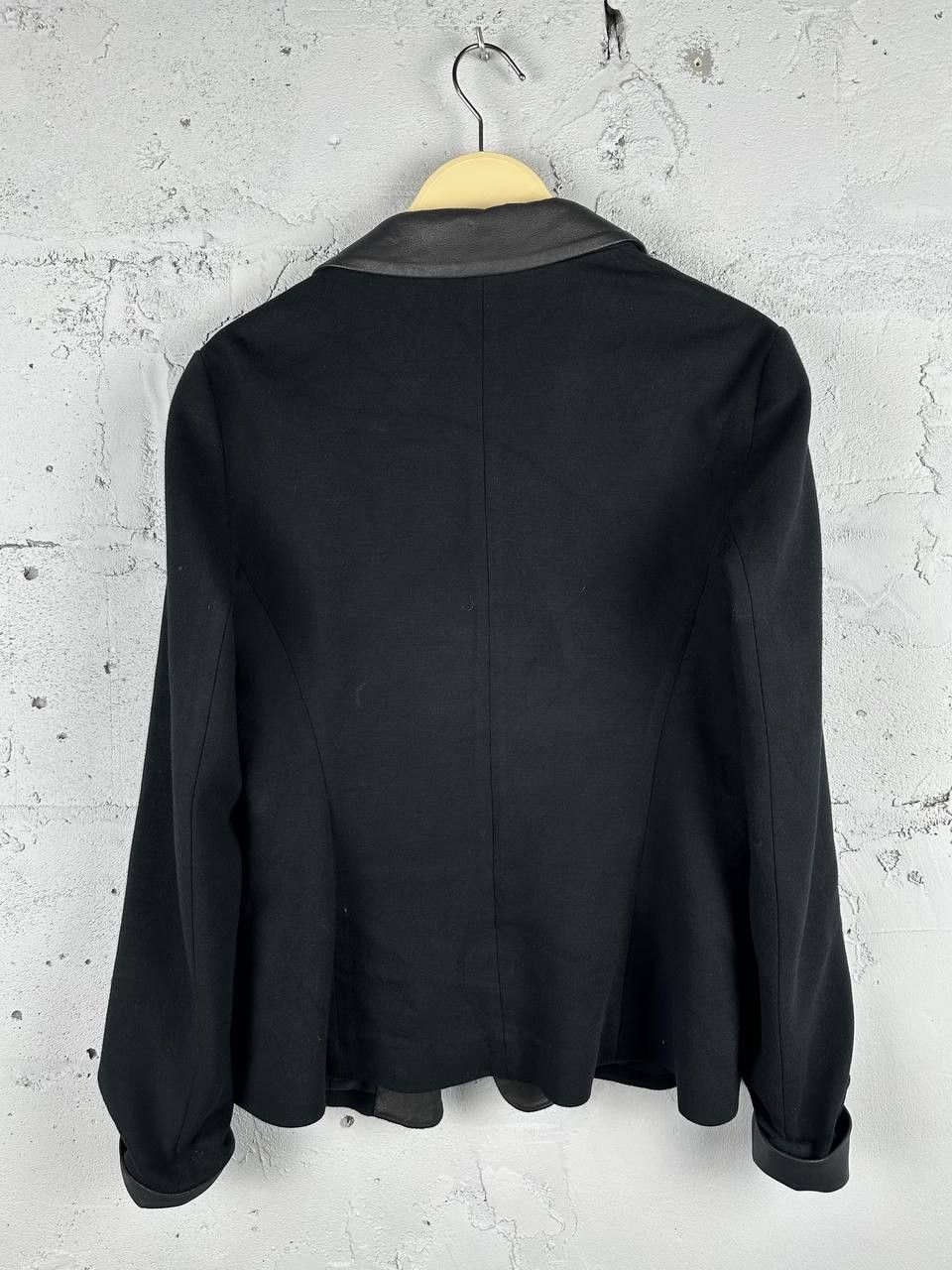 Theory Theory Leather Collar Woman's Luxury Blazer Made In USA Size M / US 6-8 / IT 42-44 - 8 Thumbnail