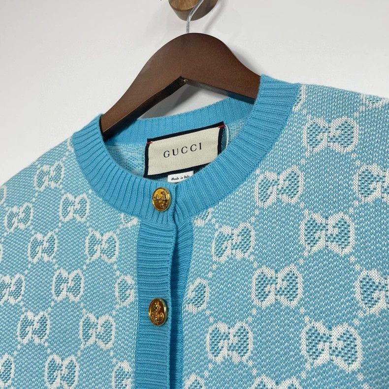Gucci Gucci Logo pattern round neck single-breasted Long-sleeved Size US XS / EU 42 / 0 - 3 Thumbnail