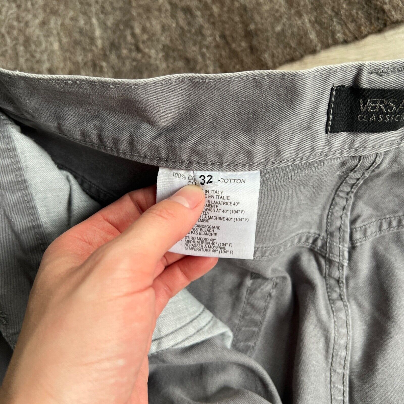Versace Versace Classic V2 Vintage Gray Pants 8883AC Size US 34 / EU 50 - 7 Thumbnail