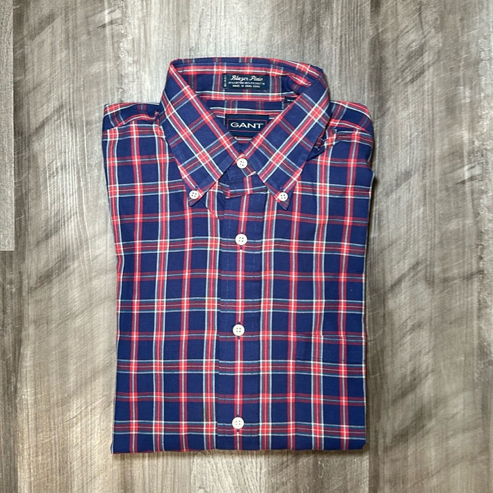 Gant Gant Blazer Plaid Long Sleeve Button Down - 15.5 33 (Medium) Size US M / EU 48-50 / 2 - 1 Thumbnail