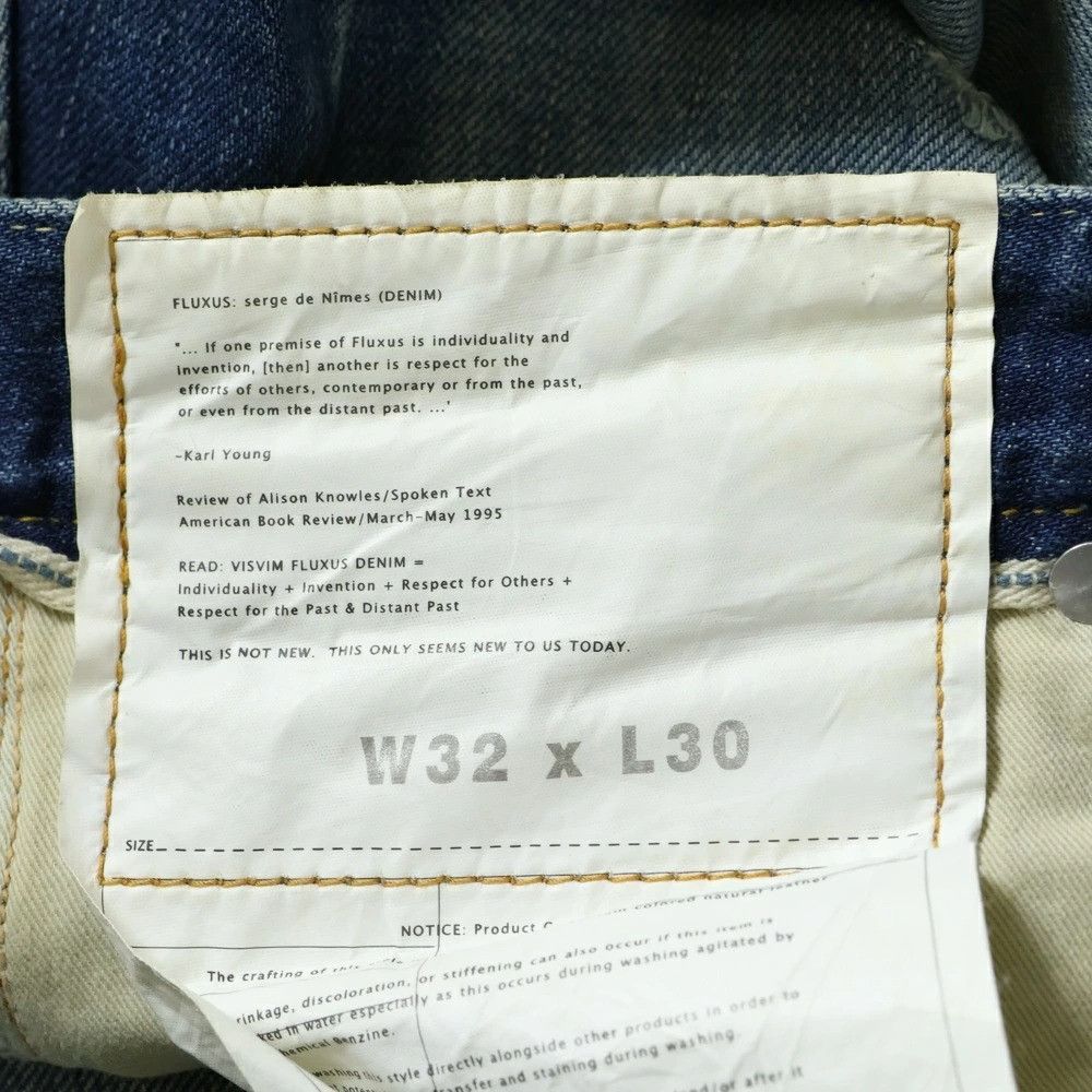 Visvim VISVIM FLUXUS 05D4 SERGE DE NIMES jeans denim pants Size US 32 / EU 48 - 10 Thumbnail