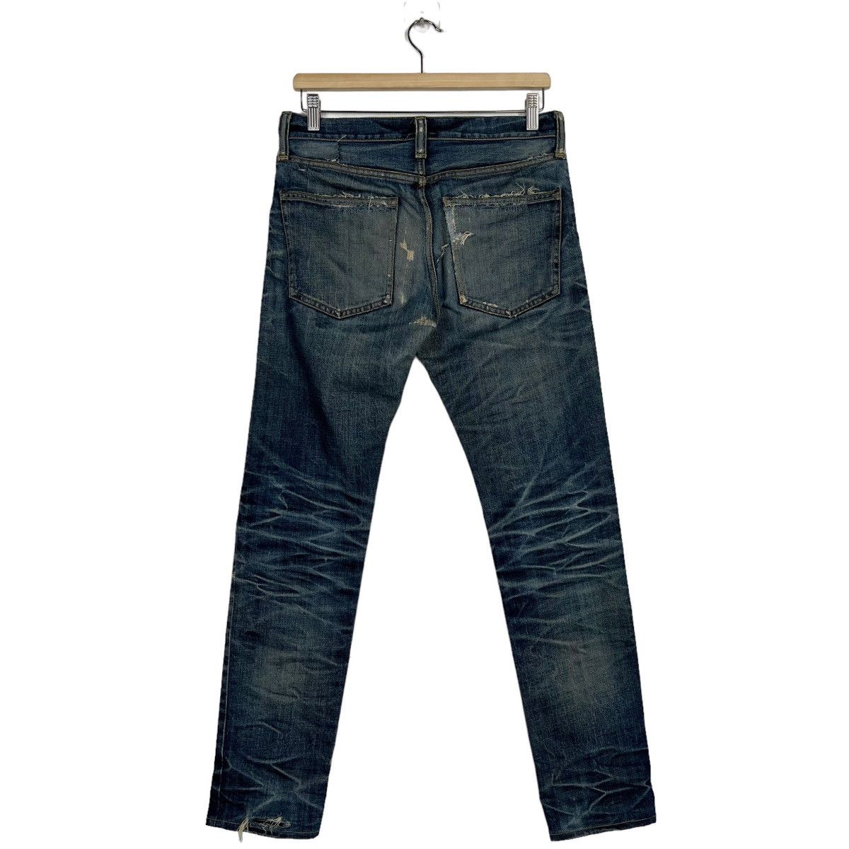 Other 🔥 Red card Blue Work Denim Slim fit jeans Size US 30 / EU 46 - 7 Thumbnail