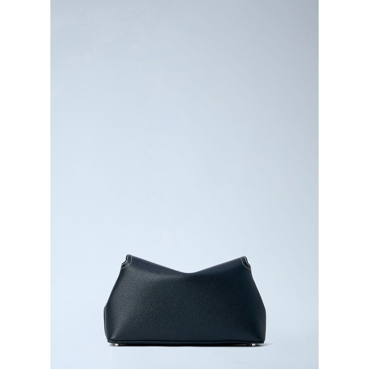 Toteme TOTEME T-Lock Black/Silver Leather Clutch New Size ONE SIZE - 2 Thumbnail