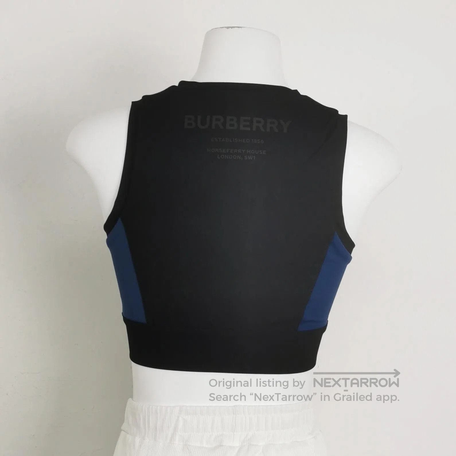 Burberry Burberry Color Block Logo Crop Top . Size US XXS / EU 40 - 2 Thumbnail