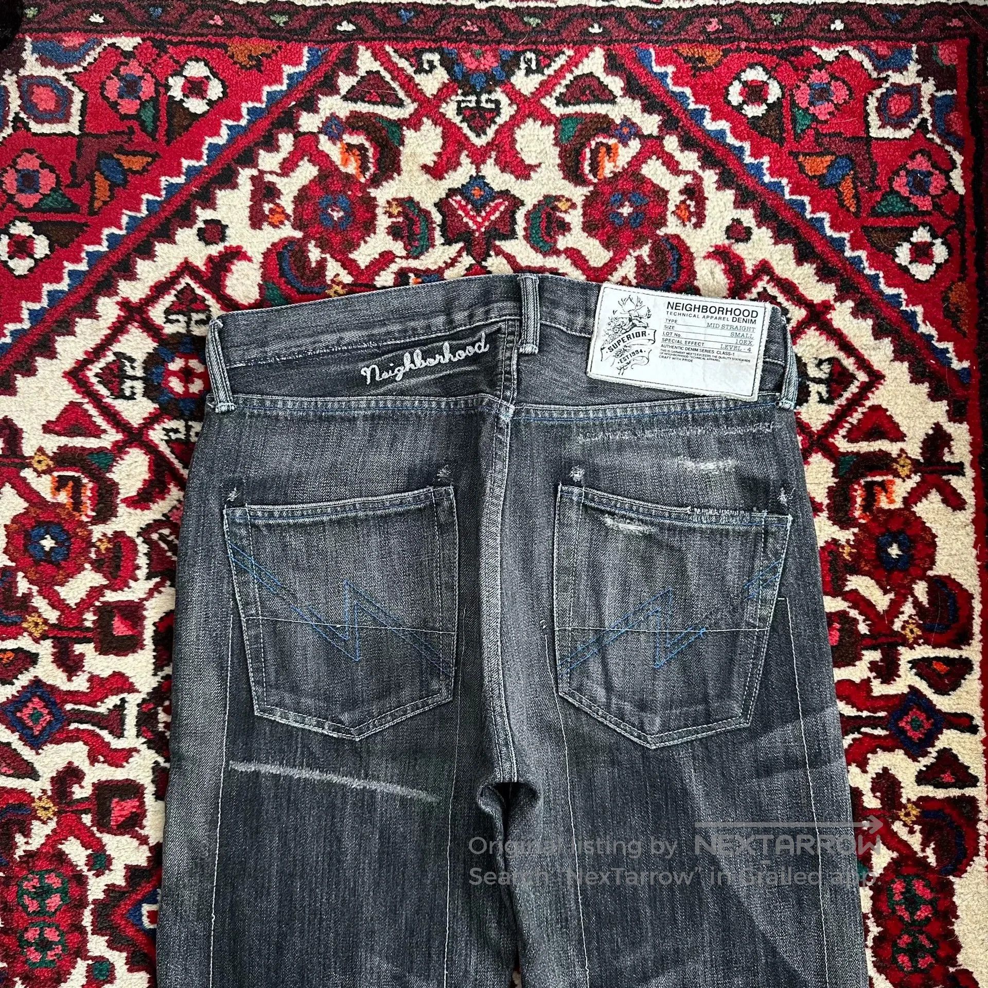 Neighborhood neighborhood nbhd faded denim pants mid size. Size US 30 / EU 46 - 5 Thumbnail
