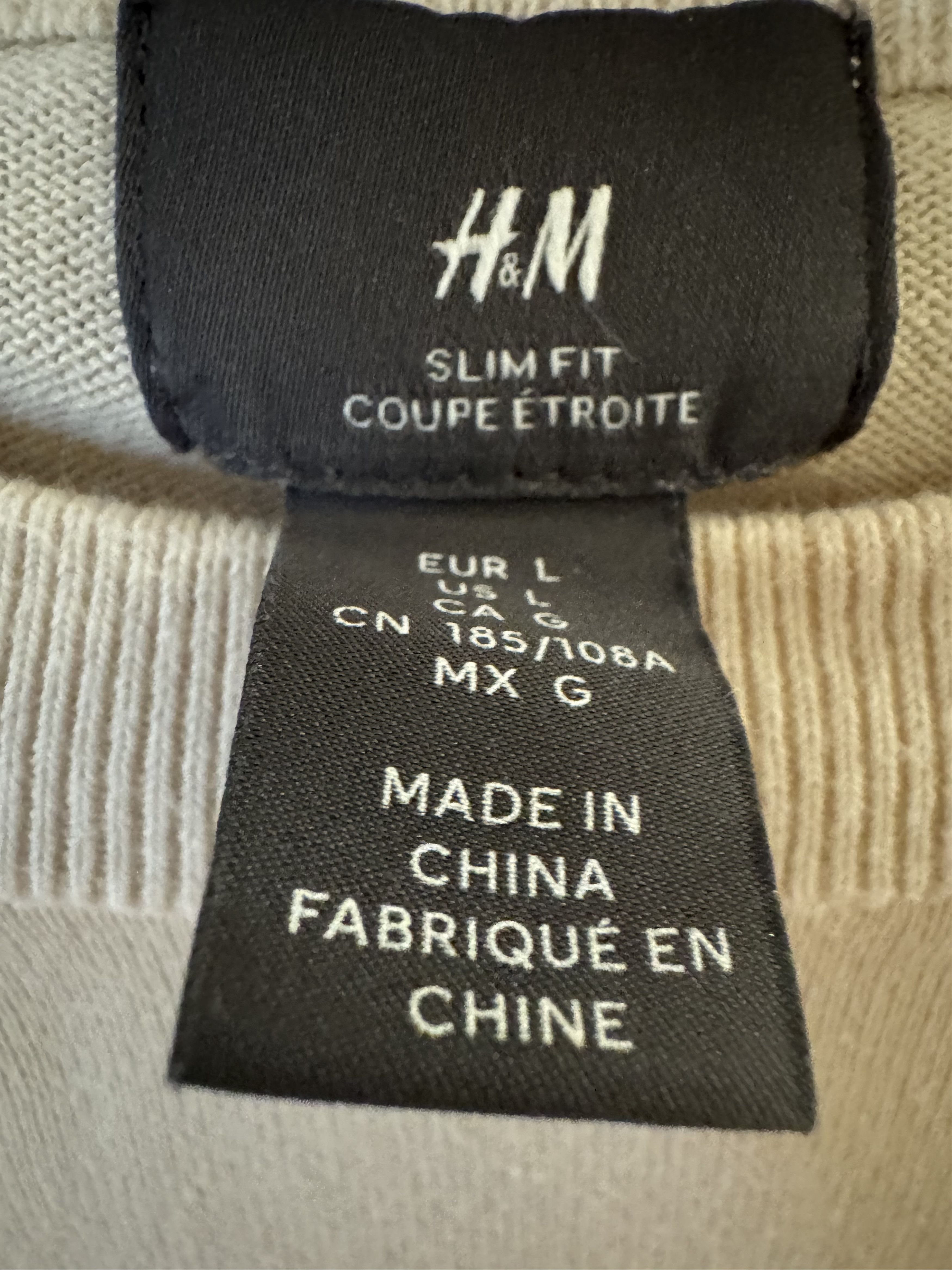 H&M H&M Cream Sweatshirt. US L. No Defects Size US L / EU 52-54 / 3 - 2 Thumbnail