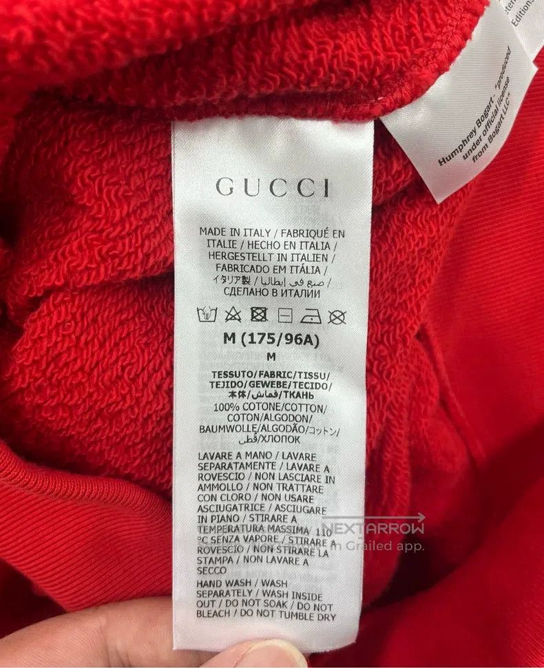 Gucci Gucci Red letter printed logo slogan sweatshirt Size US M / EU 48-50 / 2 - 5 Thumbnail