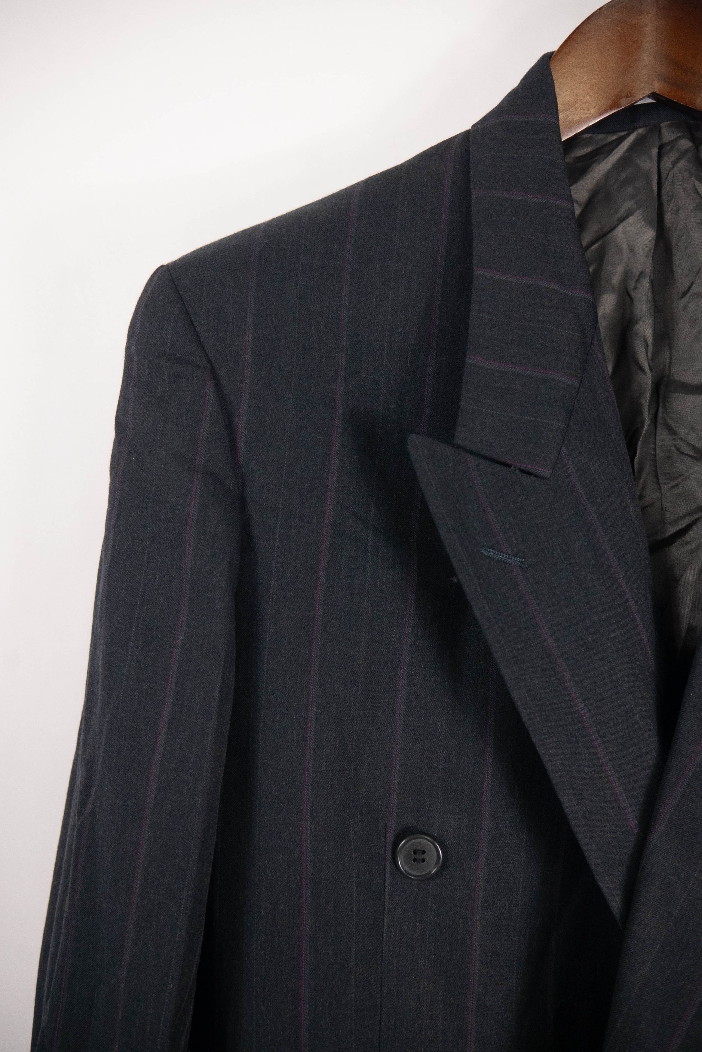 Yves Saint Laurent Yves Saint Laurent double-breasted blazer striped, old money Size 48S - 3 Thumbnail