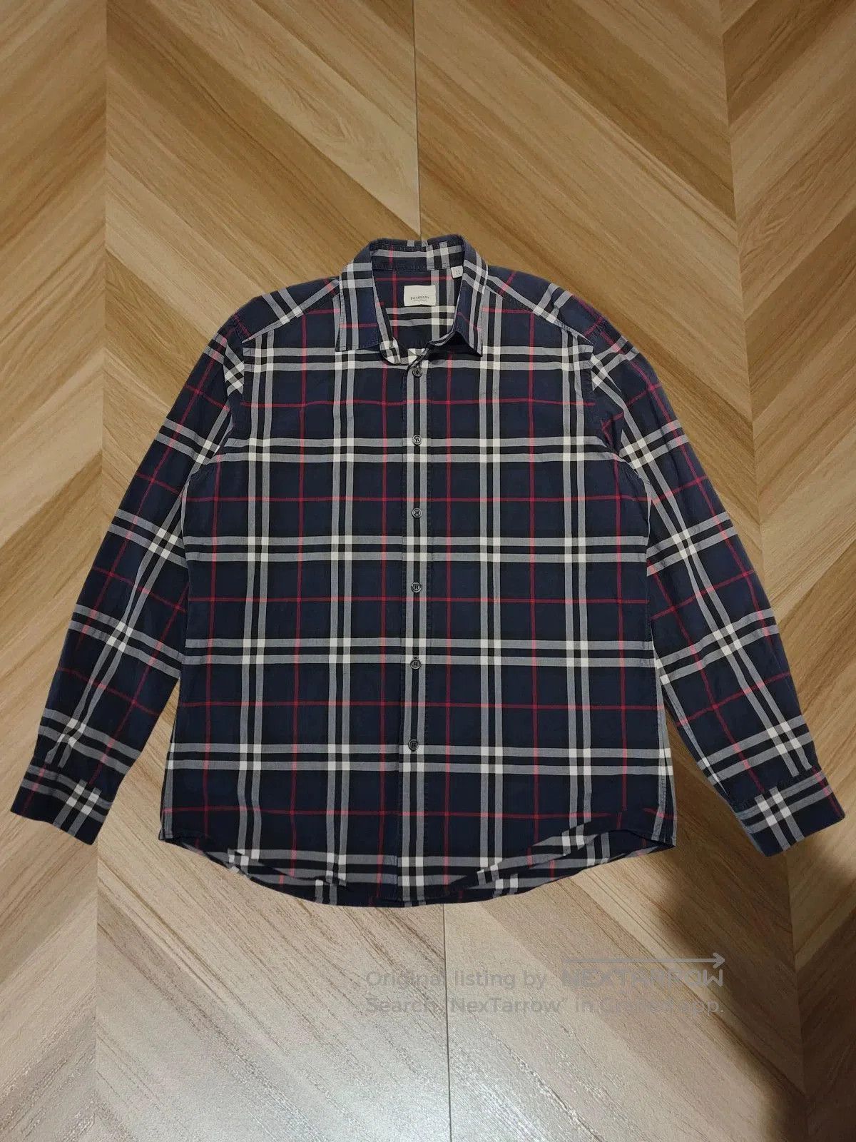 Burberry burberry plaid long sleeve shirt for men. Size US XL / EU 56 / 4 - 1 Thumbnail