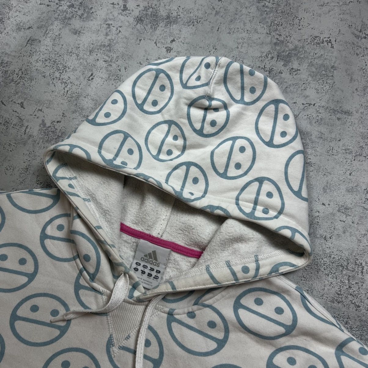 Adidas 00s ADIDAS BASIC LOGO VINTAGE Y2K OVERSIZED PULLOVER HOODIE Size US XL / EU 56 / 4 - 5 Thumbnail