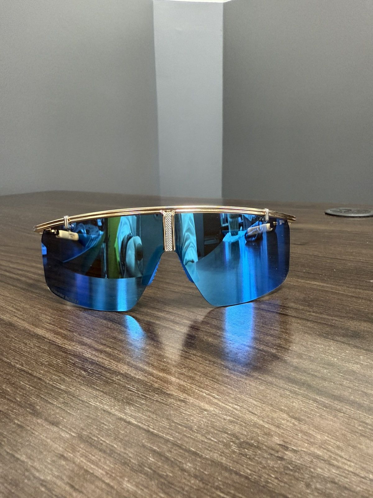 Chrome Hearts Chrome Hearts Clitanic Sunglasses Blue Size ONE SIZE - 3 Thumbnail