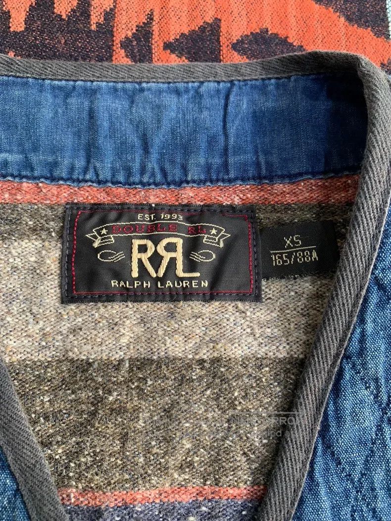 RRL Ralph Lauren RRL Ralph Lauren Indigo blanket-lined vest Size US XS / EU 42 / 0 - 3 Thumbnail