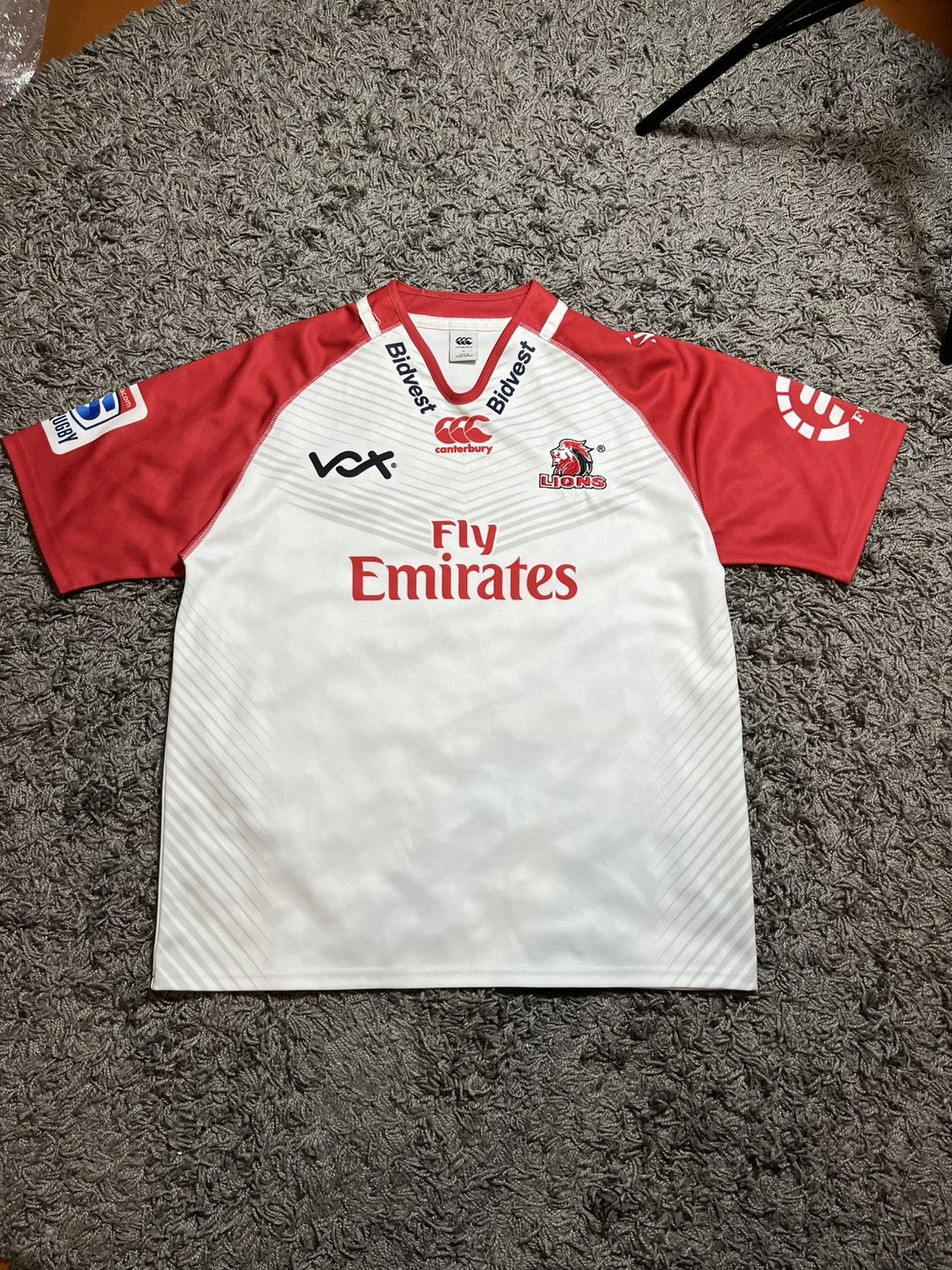 Canterbury of New Zealand × Vintage GOLDEN LIONS REGBY UNION CANTERBURRY FLY EMIRATES JERSEY Size US XL / EU 56 / 4 - 1 Thumbnail