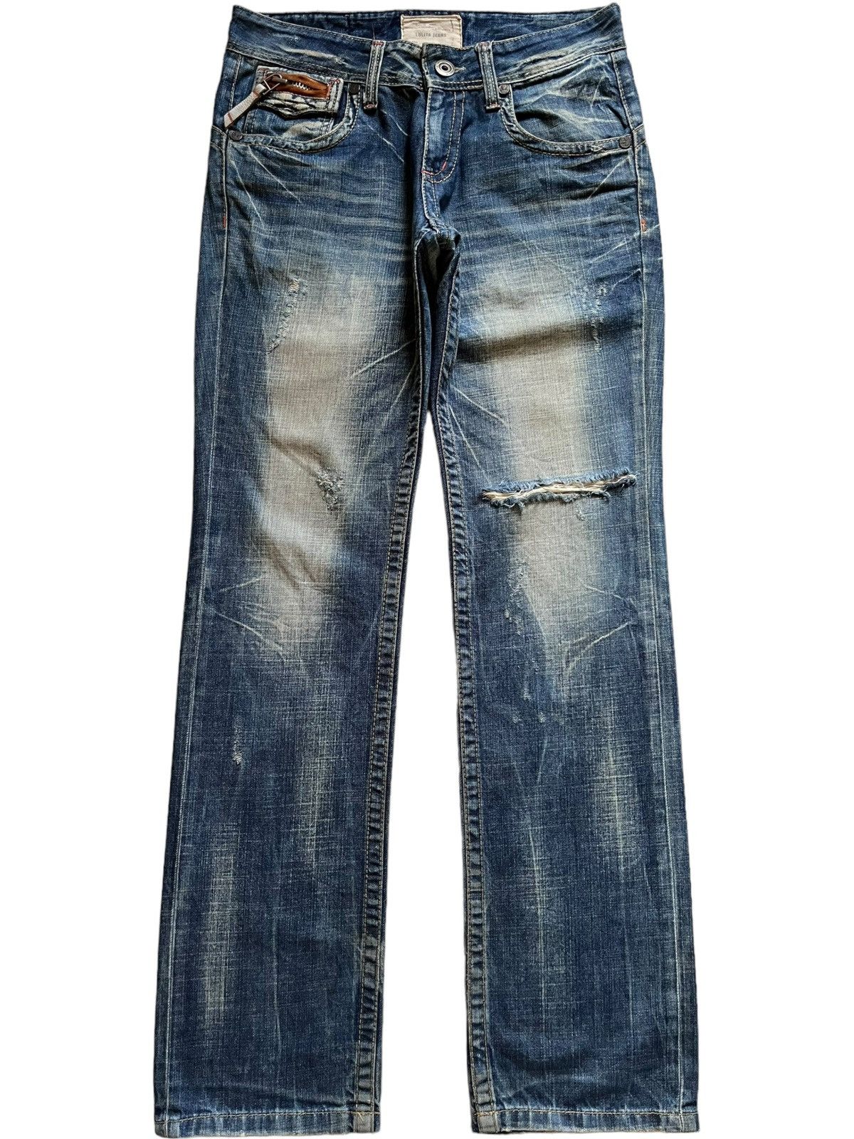 Japanese Brand Vintage Japanese Brand Rusty Mud Wash Distressed Loose Jeans Size US 33 - 1 Thumbnail