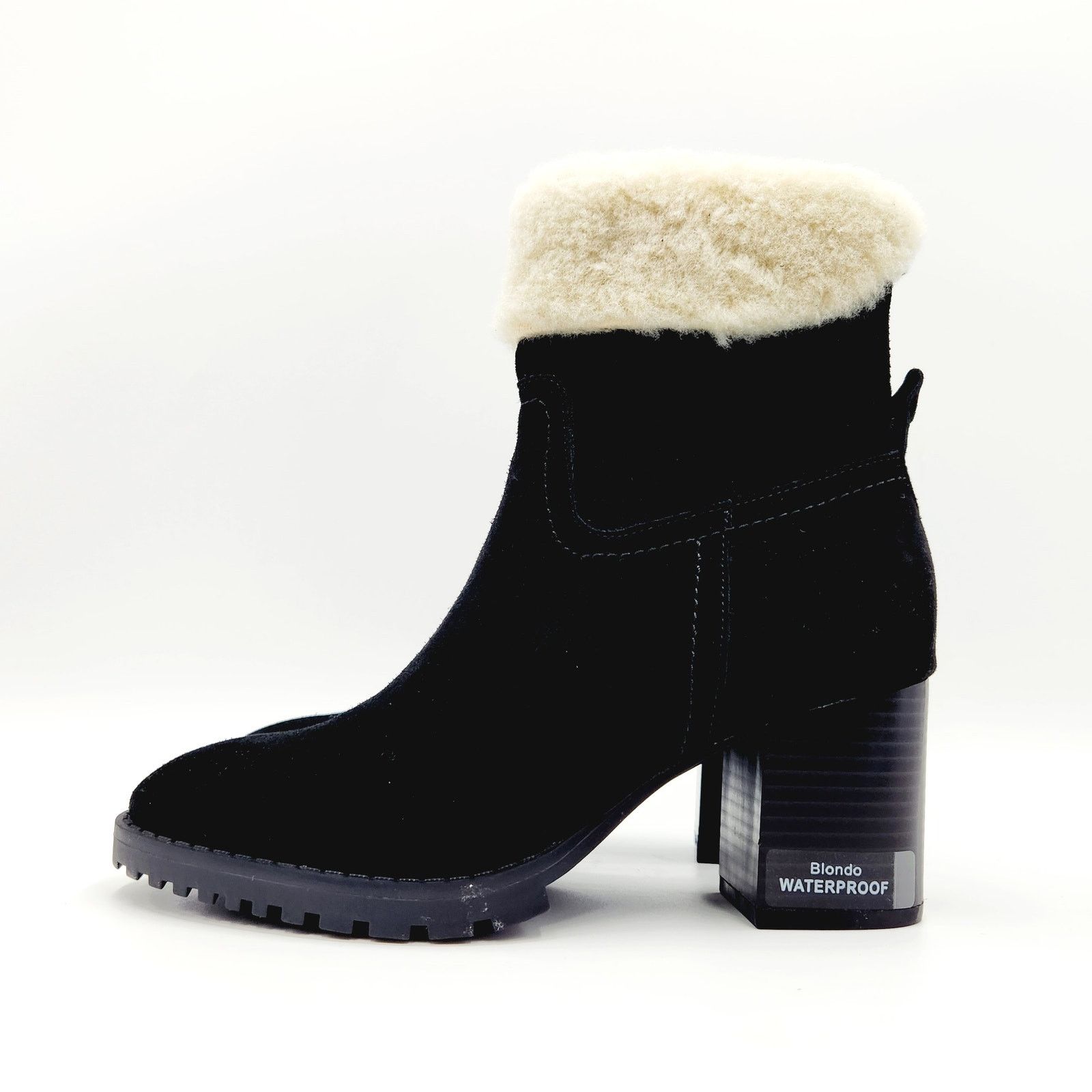 The Unbranded Brand Blondo Women Black Waterproof Suede Ankle Booties Size 10M Size US 10 / IT 40 - 6 Thumbnail