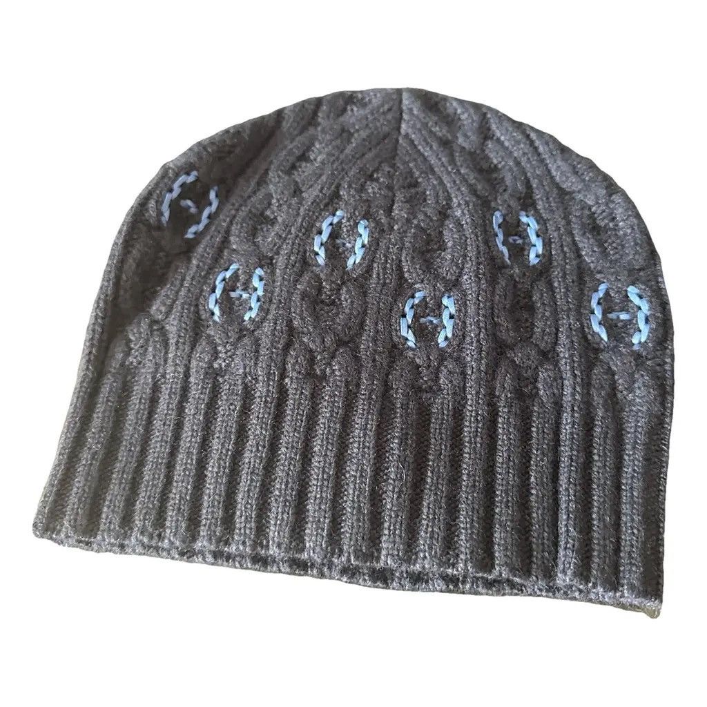 Hermes Blue Cashmere Beanie (SIZE SML Size 26 - 1 Thumbnail
