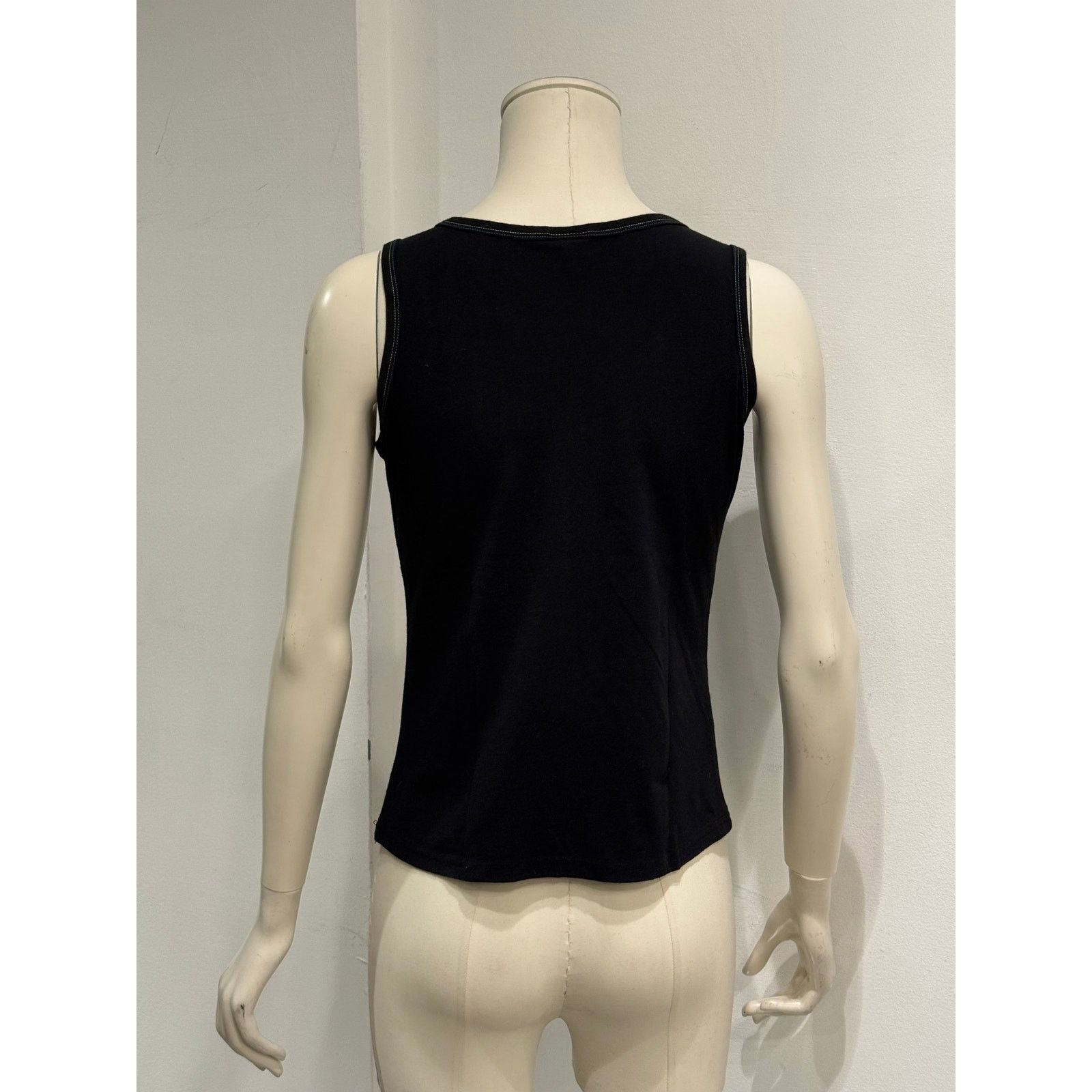 Versace 2000s Versace embellished cross tank top Size L / US 10 / IT 46 - 7 Thumbnail