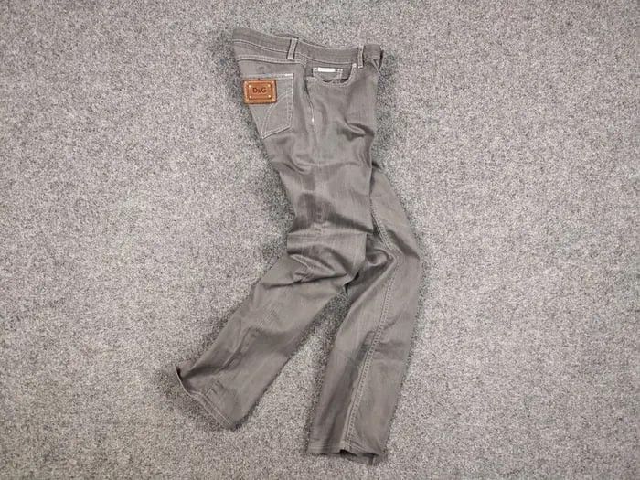 Dolce & Gabbana Vintage 90's Dolce & Gabbana Straig Women's Gray Denim Jeans Size 25" / US 0 / IT 36 - 15 Thumbnail