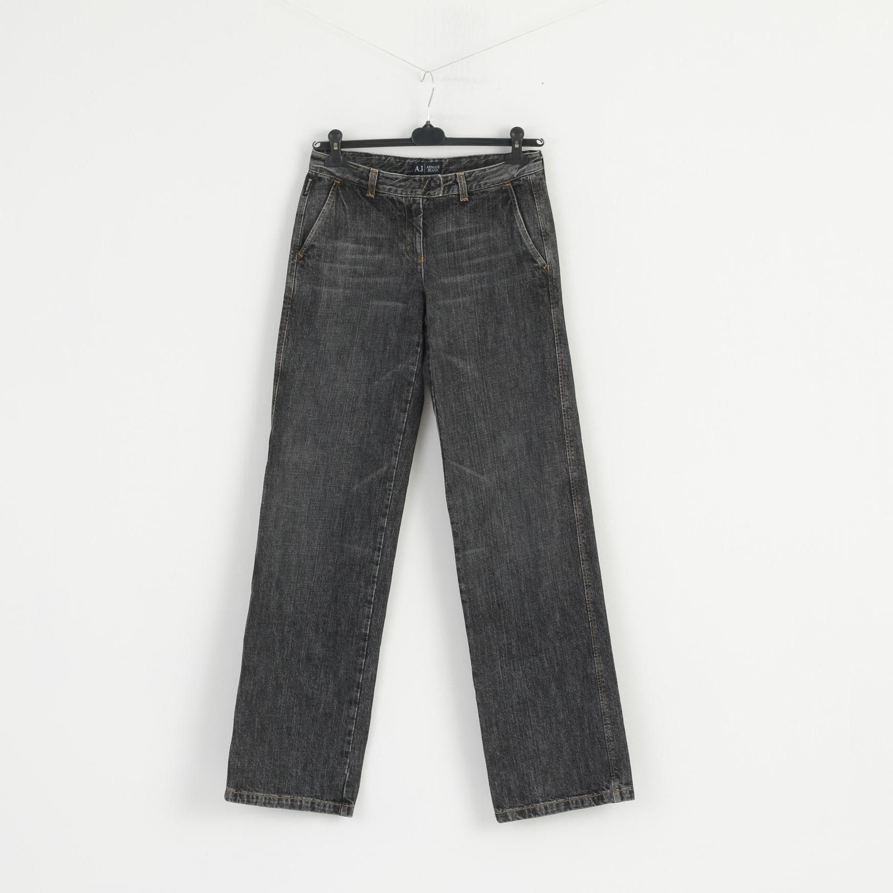 Armani Armani Jeans Women 10 36 Jeans Trousers Grey Long 3214 Size 28" / US 6 / IT 42 - 1 Thumbnail