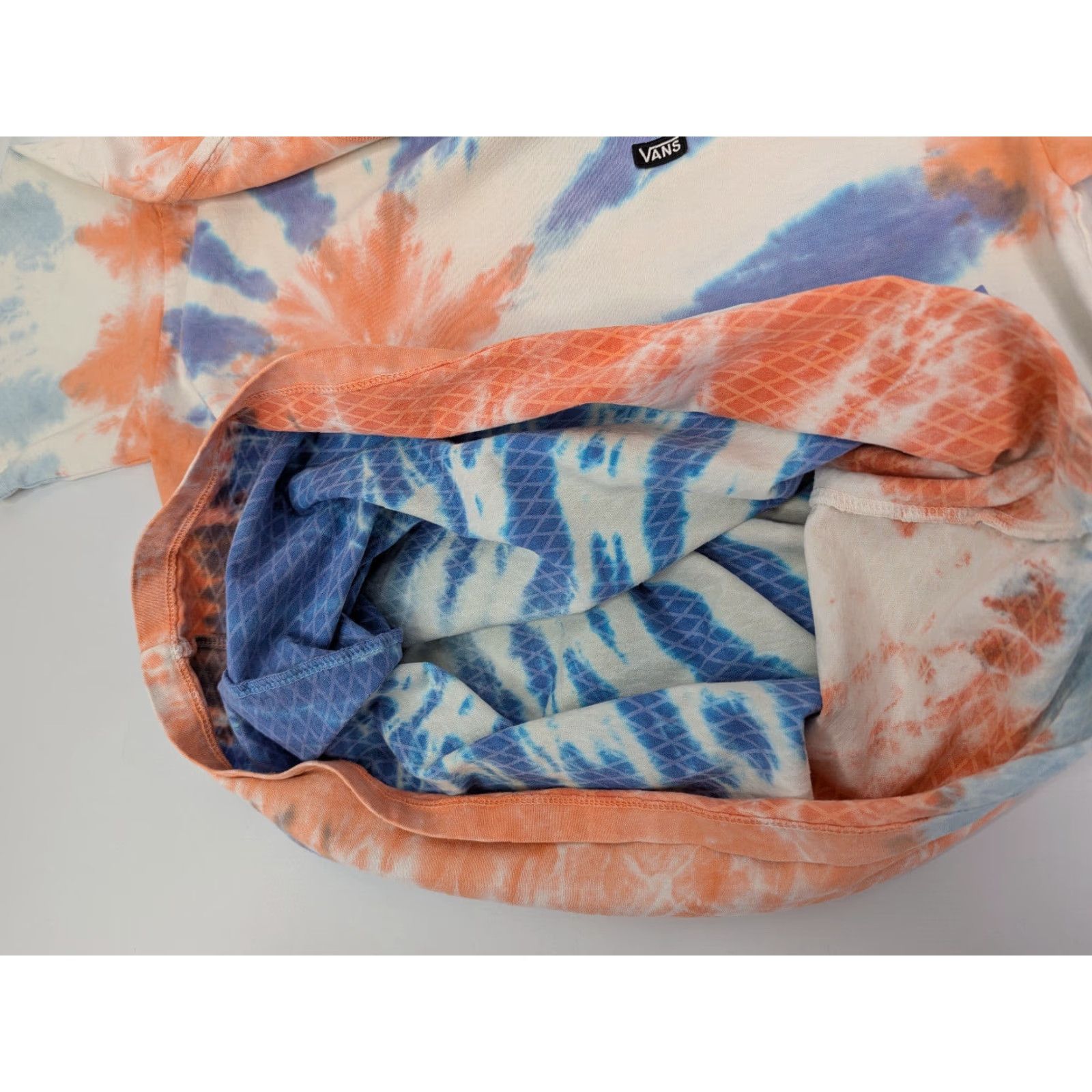 Vans Vans T-Shirt Mens Medium Orange Blue Crew Neck Short Sleeve Classic Fit Tie-Dye Size US M / EU 48-50 / 2 - 6 Thumbnail