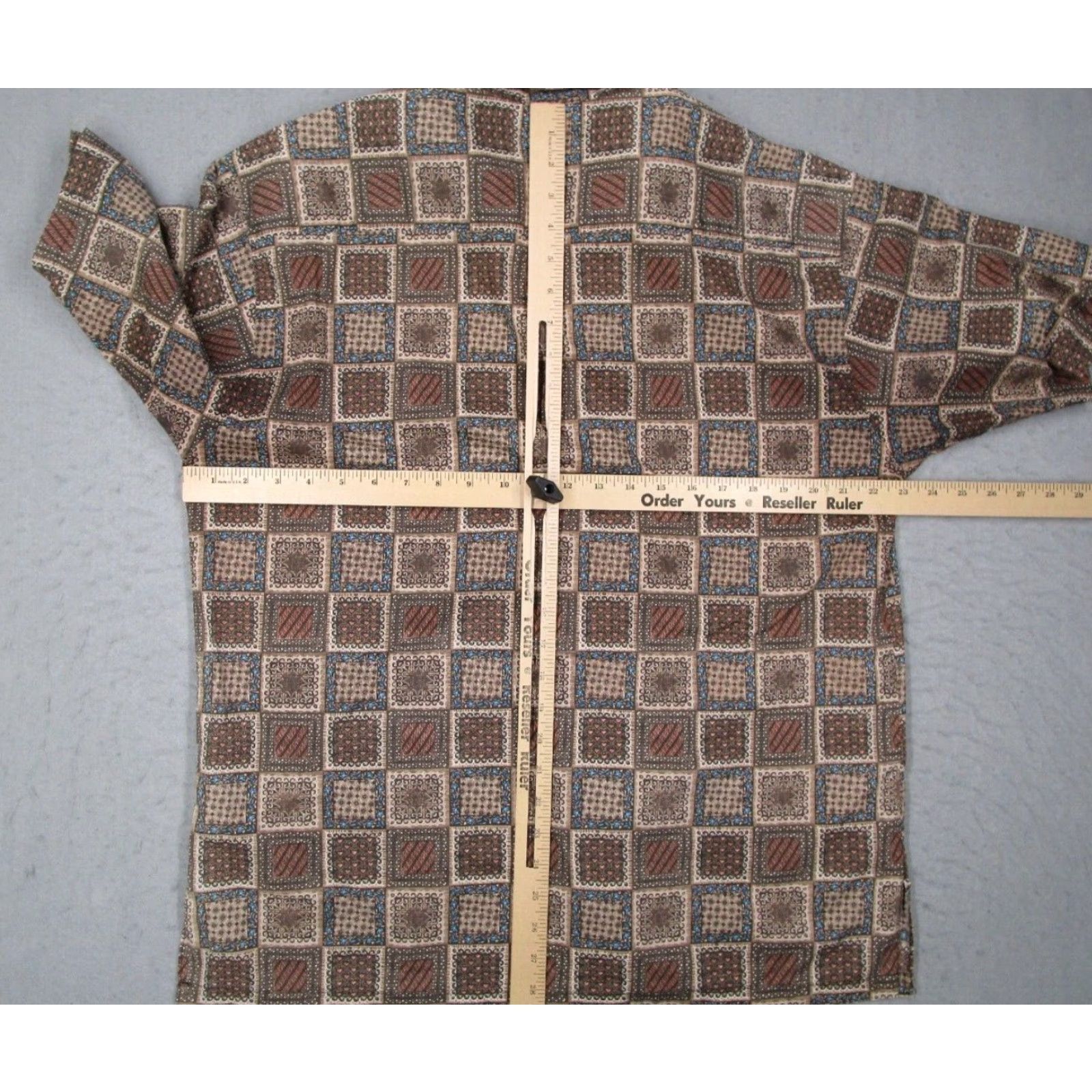 Tori Richard Tori Richard Shirt Mens Large Brown Floral Short Sleeve Button-Up COTTON LAWN Made in USA Size US L / EU 52-54 / 3 - 6 Thumbnail
