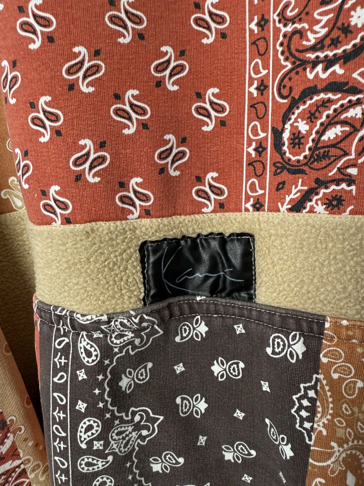 Karl Kani Karl Kani Patchwork Bandana Hoodie Center Logo Fleece Detail Size US M / EU 48-50 / 2 - 4 Thumbnail