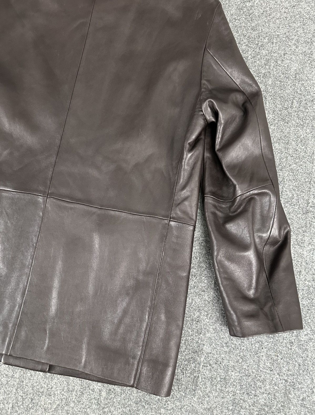 Balenciaga Balenciaga - Nicolas Ghesquiere 1998 Leather Blazer Jacket Size US L / EU 52-54 / 3 - 11 Thumbnail