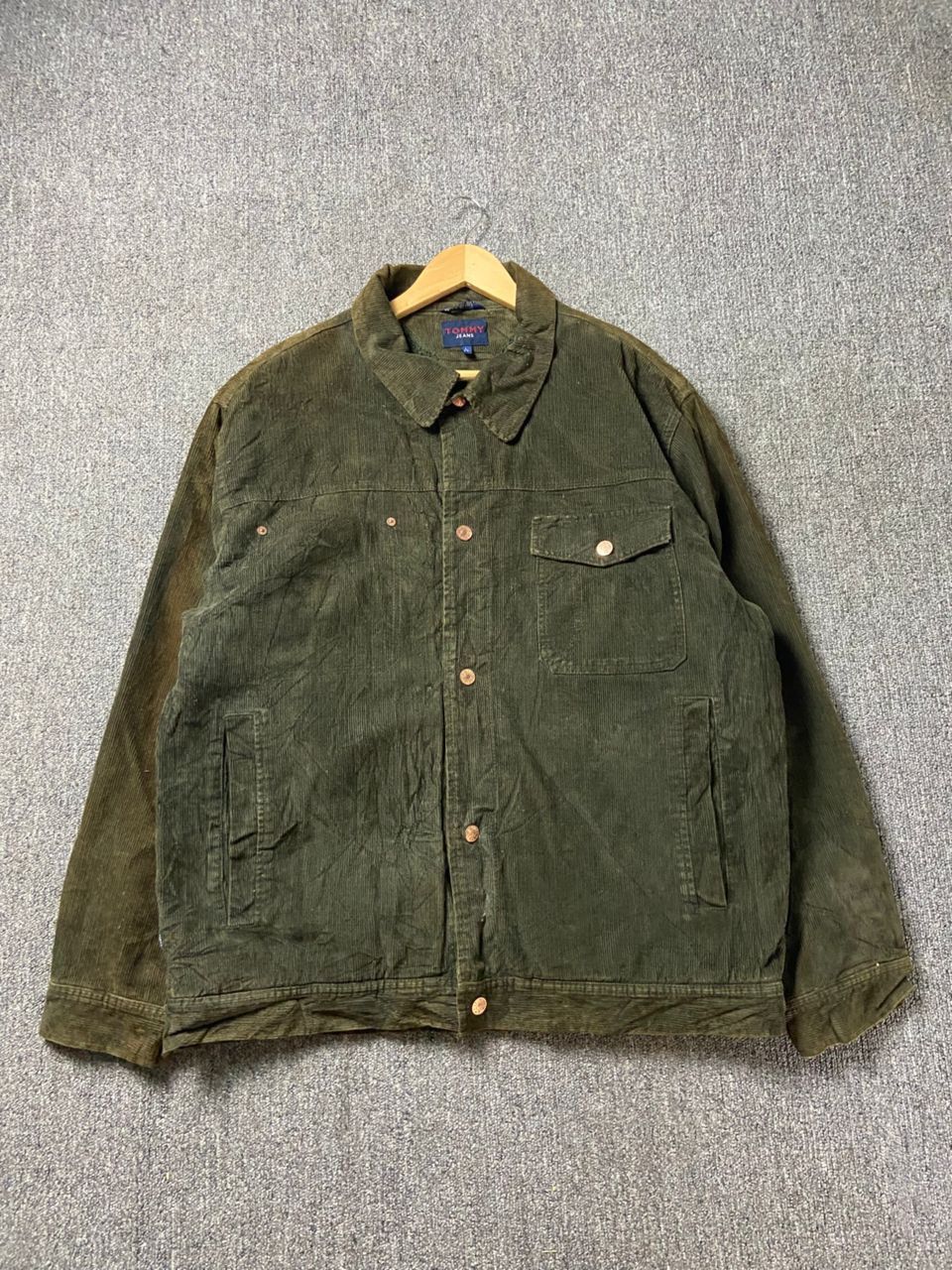 Tommy Jeans Vintage Tommy Jeans Corduroy Jacket (199) Size US L / EU 52-54 / 3 - 1 Thumbnail