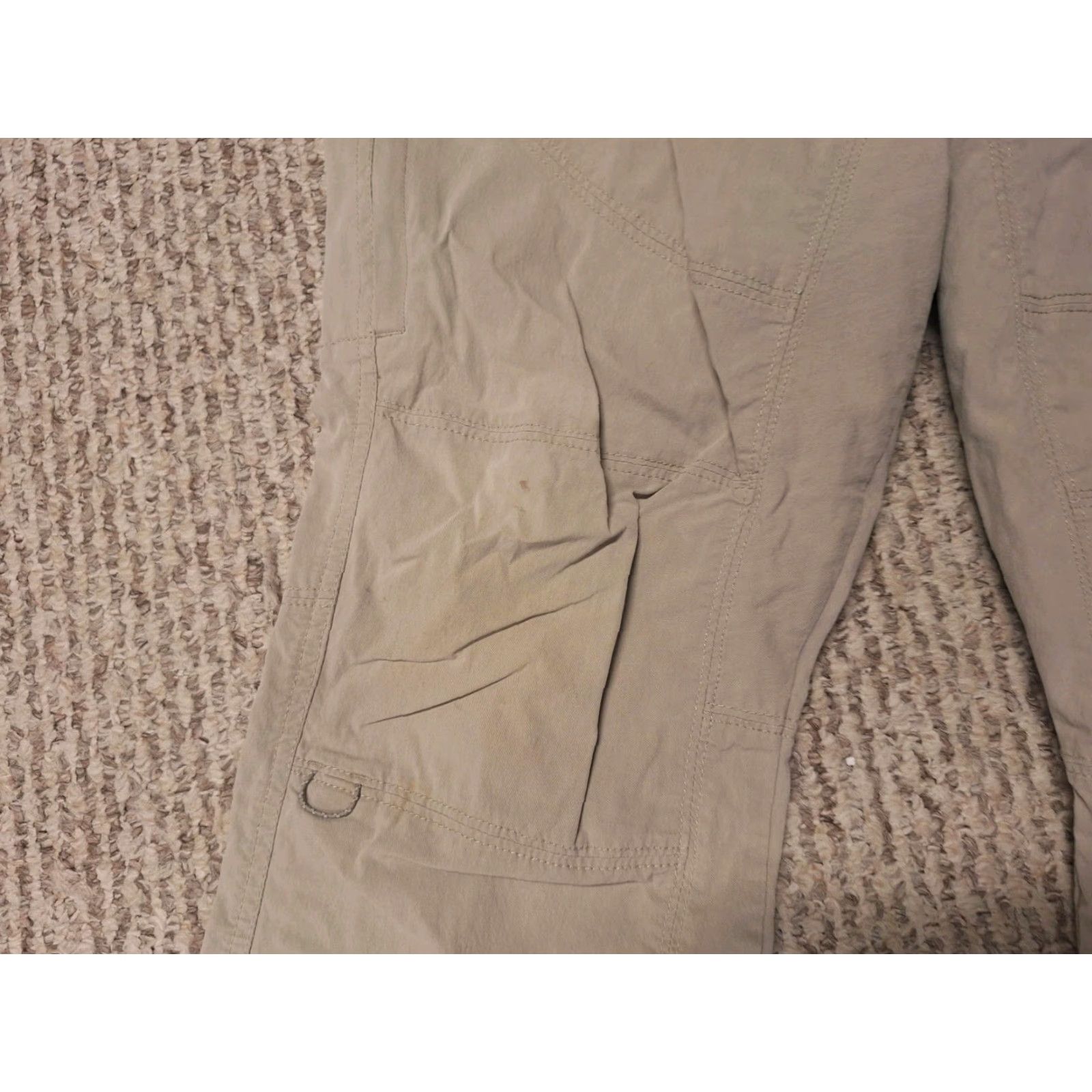 Vintage Kuhl Pants Womens 10 Short Khaki Beige Hiking Outdoor Stains Pockets Casual Travel | Khakis Walking Performance - 6279 Size 32" / US 10 / IT 46 - 5 Thumbnail