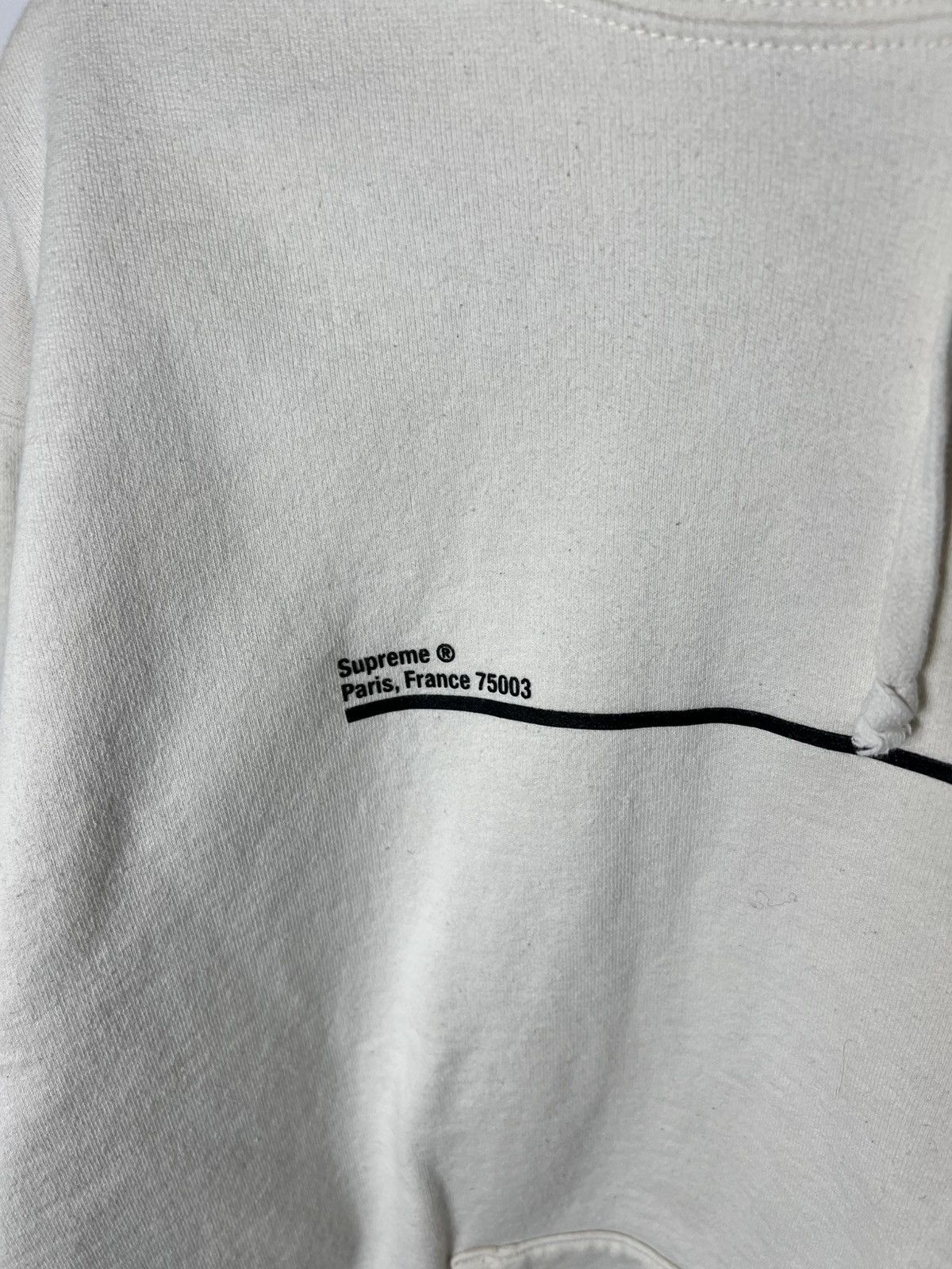 Supreme Y2k streetwear sk8 Supreme Paris France Cream Hoodie Size US L / EU 52-54 / 3 - 8 Thumbnail