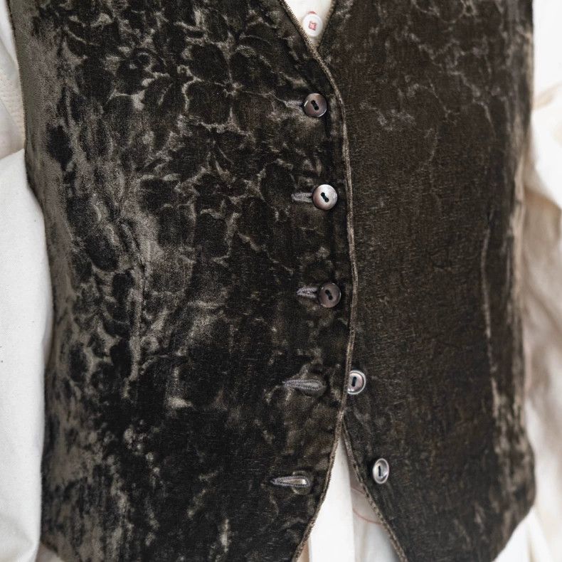 Kenzo KENZO Moss green velvet vest vest vintage Size M / US 6-8 / IT 42-44 - 4 Thumbnail