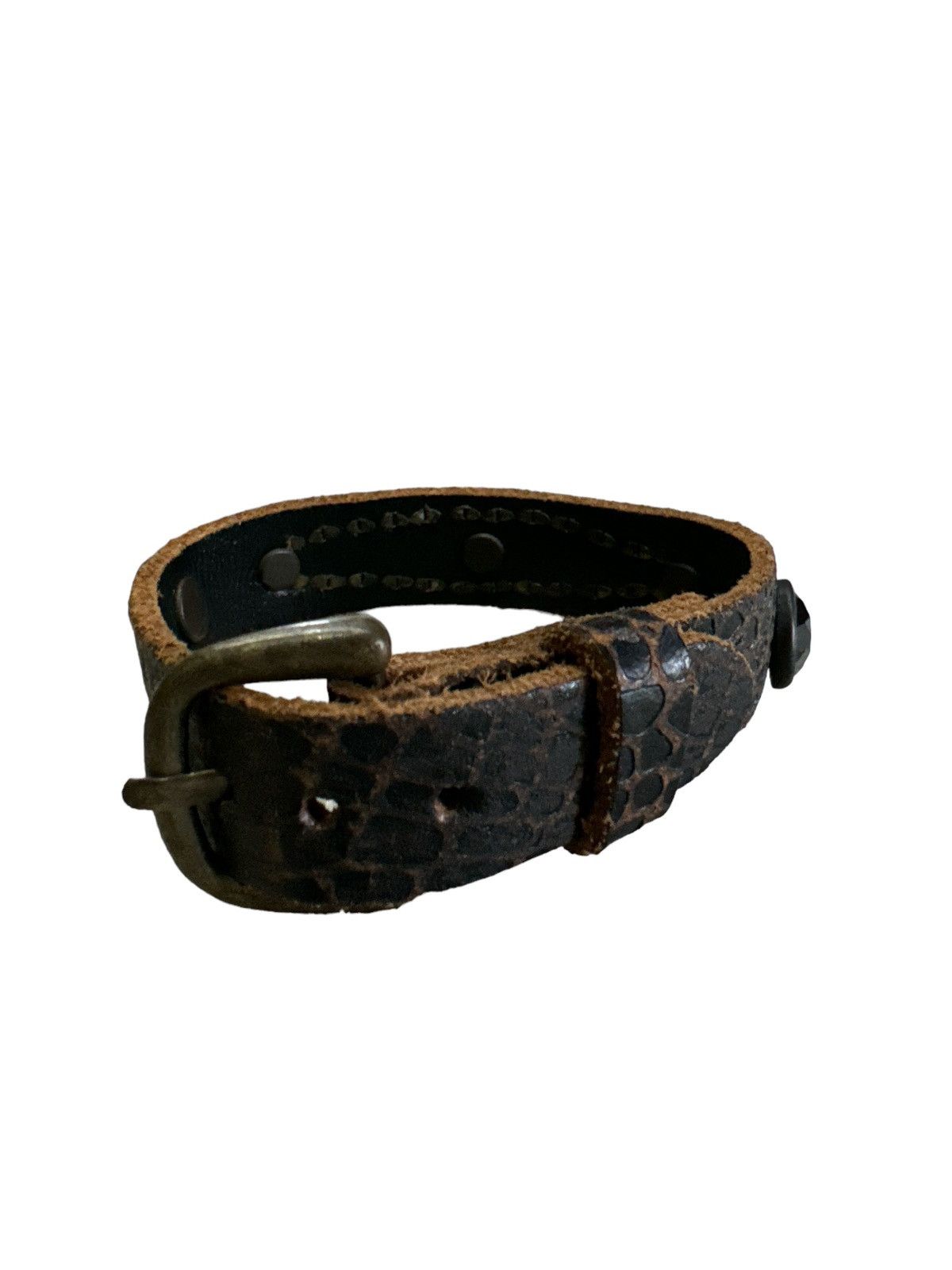 Genuine Leather NATIVE SNAKE LEATHER PATCH BRACELET Size ONE SIZE - 3 Thumbnail