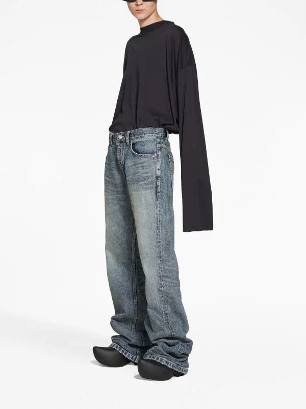 Balenciaga Balenciaga Japanese denim flared jeans Size US 34 / EU 50 - 2 Thumbnail
