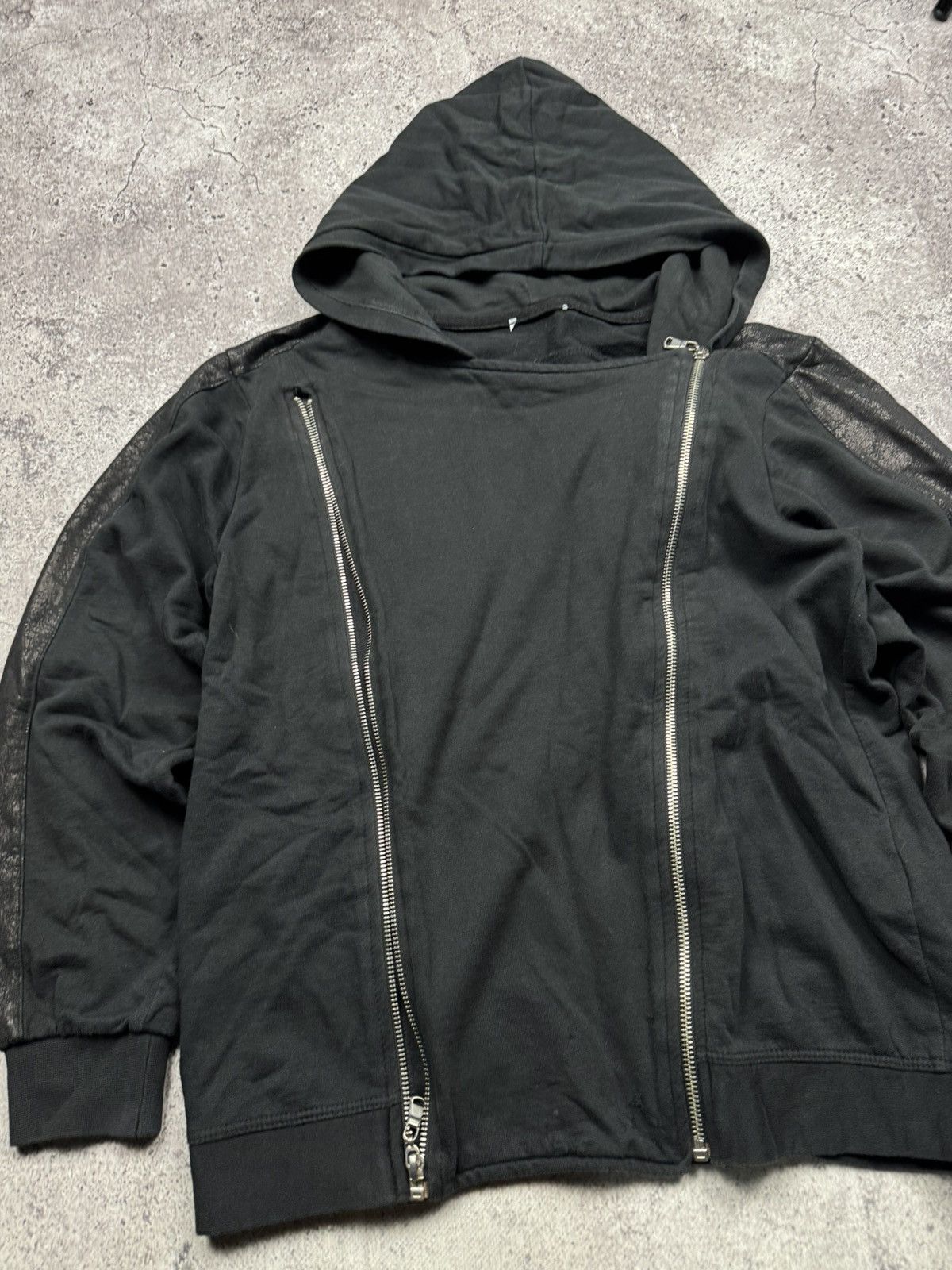 Japanese Brand VTG DISTRESSED RICK OWENS STYLE AVANT GARDE ZIP HOODIE JAPAN Size US XS / EU 42 / 0 - 4 Thumbnail