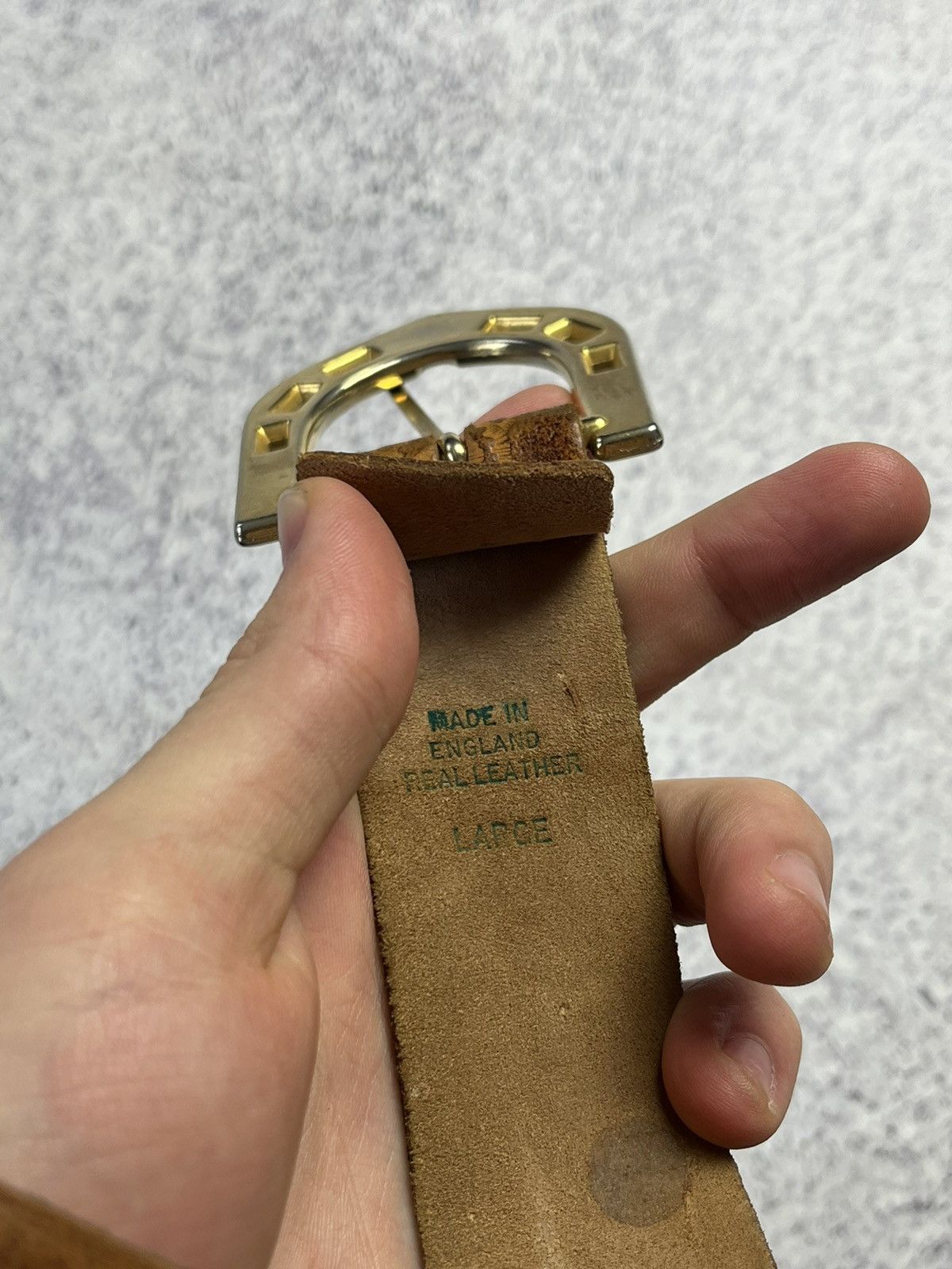 Other Vintage Avant Garde Leather USA Belt Streetwear Y2K Rare Size ONE SIZE - 7 Thumbnail