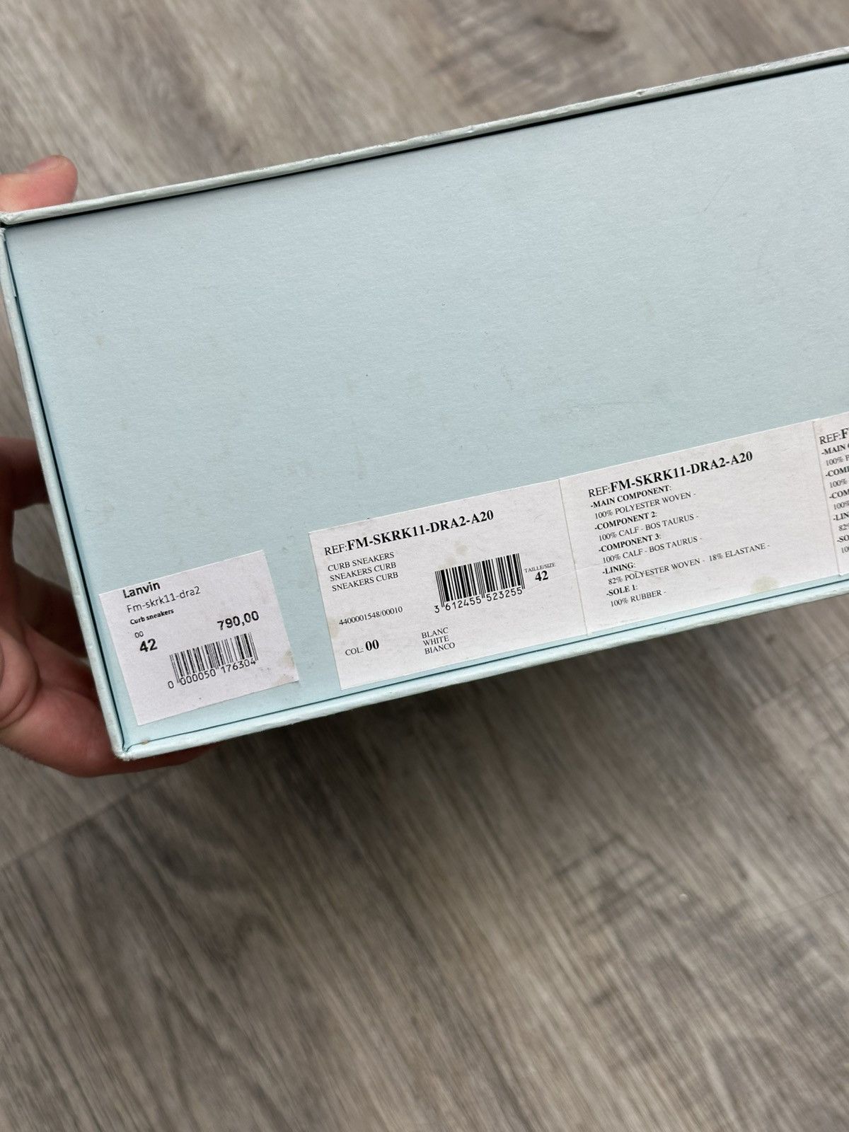 Lanvin Lanvin Curb Sneaker White Size US 9 / EU 42 - 8 Thumbnail