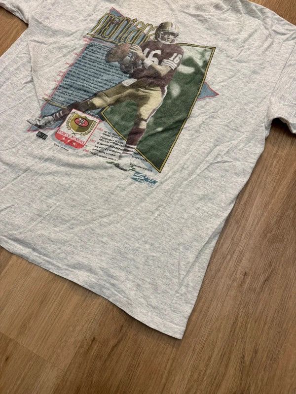 NFL Joe Montana Vintage Tshirt 1990 90s NFL San Francisco XL Size US XL / EU 56 / 4 - 3 Thumbnail
