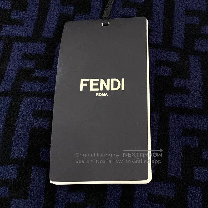 Fendi Fendi Black logo monogram full print high neck short knit Size XS / US 0-2 / IT 36-38 - 7 Thumbnail