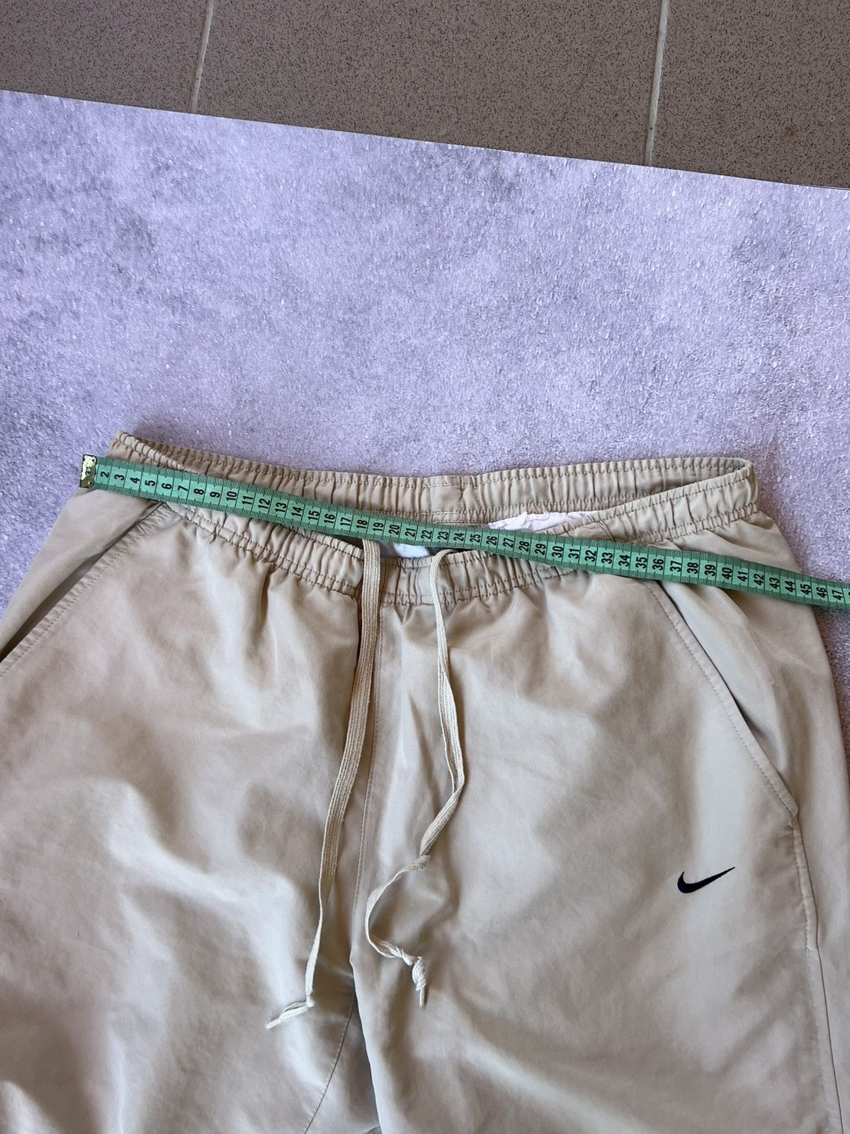 Nike ⚡ Vintage Nike White Drill Pants Y2K Cyber 2000s – Size L Size US 34 / EU 50 - 10 Thumbnail