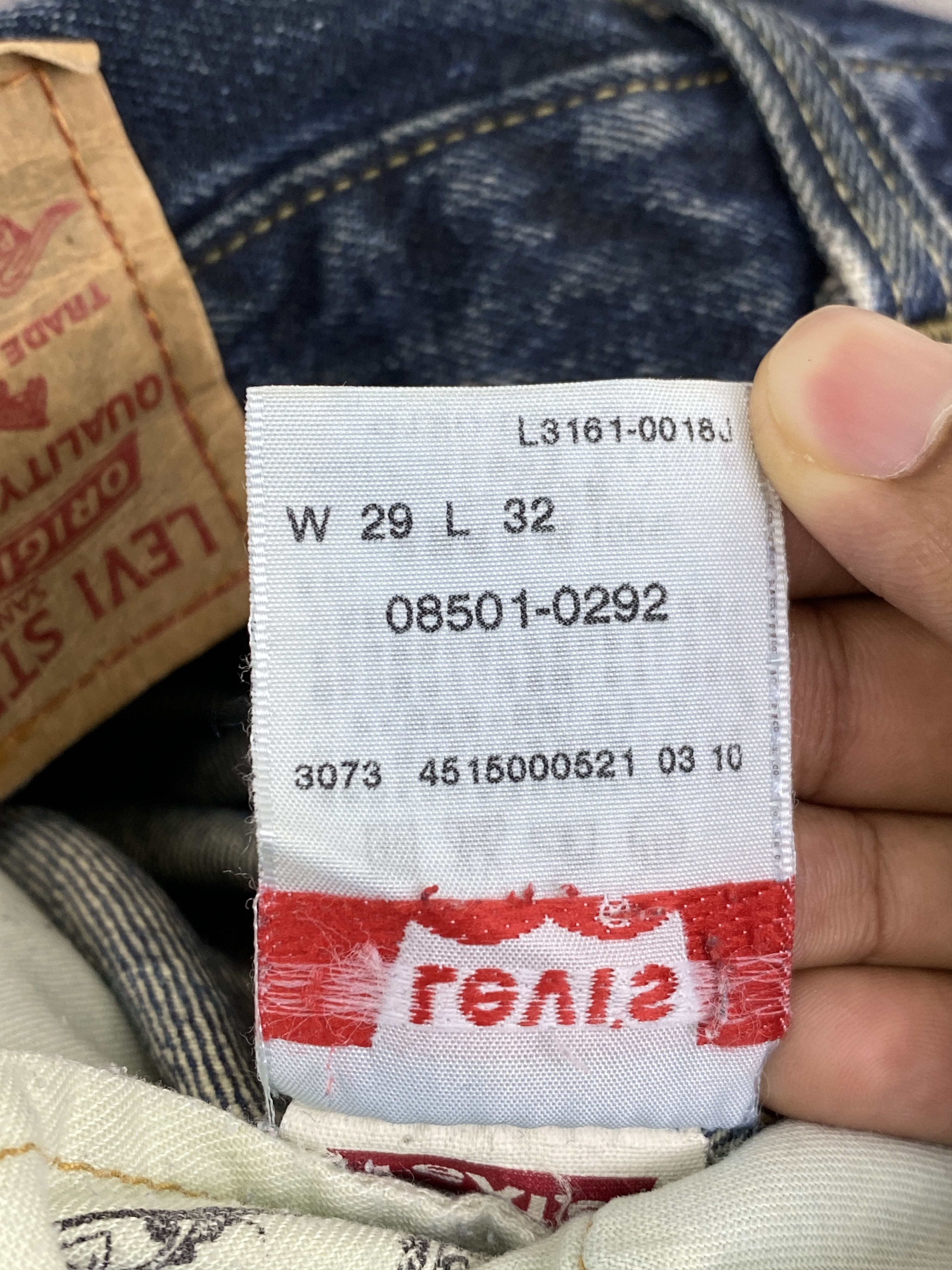 Levi's Distressed Vintage Levis 501 Blue Jeans DP2718 Size US 30 / EU 46 - 8 Thumbnail