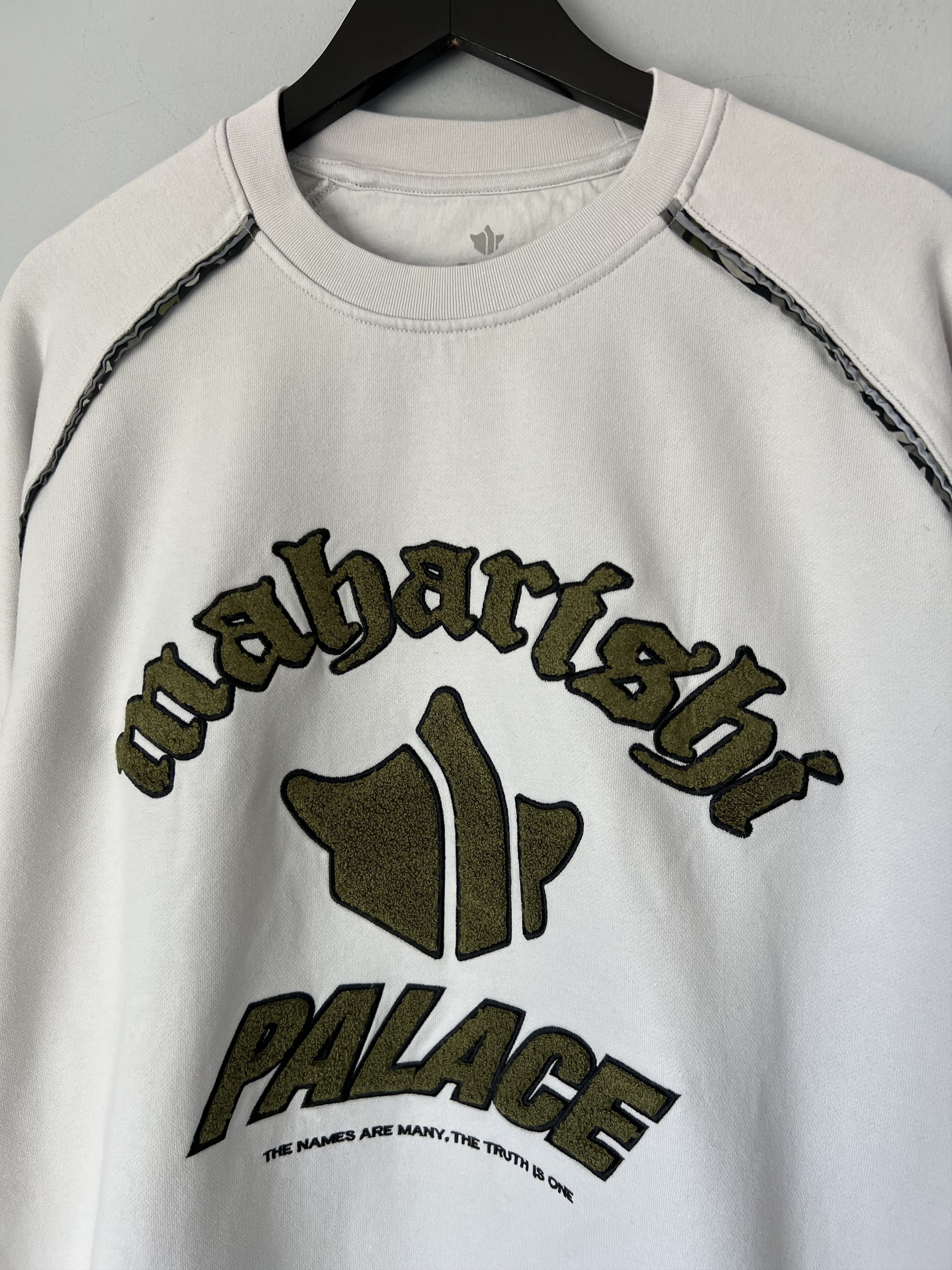 Maharishi × Palace Palace Maharishi Temple Crewneck Sweatshirt in Stone Size US XXL / EU 58 / 5 - 2 Thumbnail