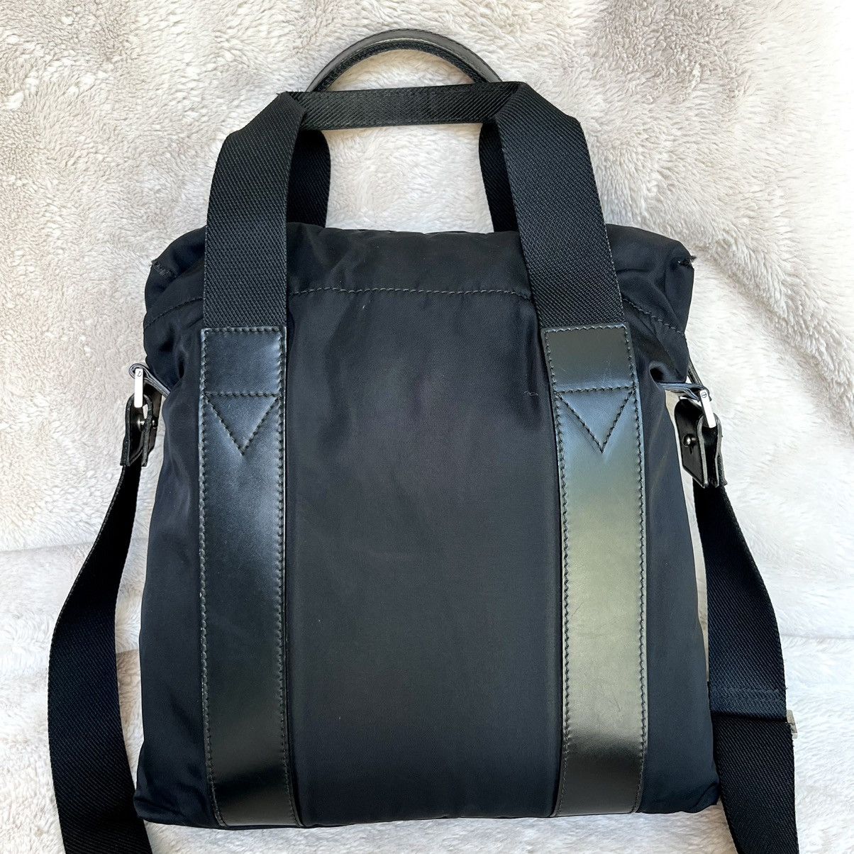 Salvatore Ferragamo Salvatore Ferragamo Unisex Black 2-Way Messenger Bag Size ONE SIZE - 5 Thumbnail