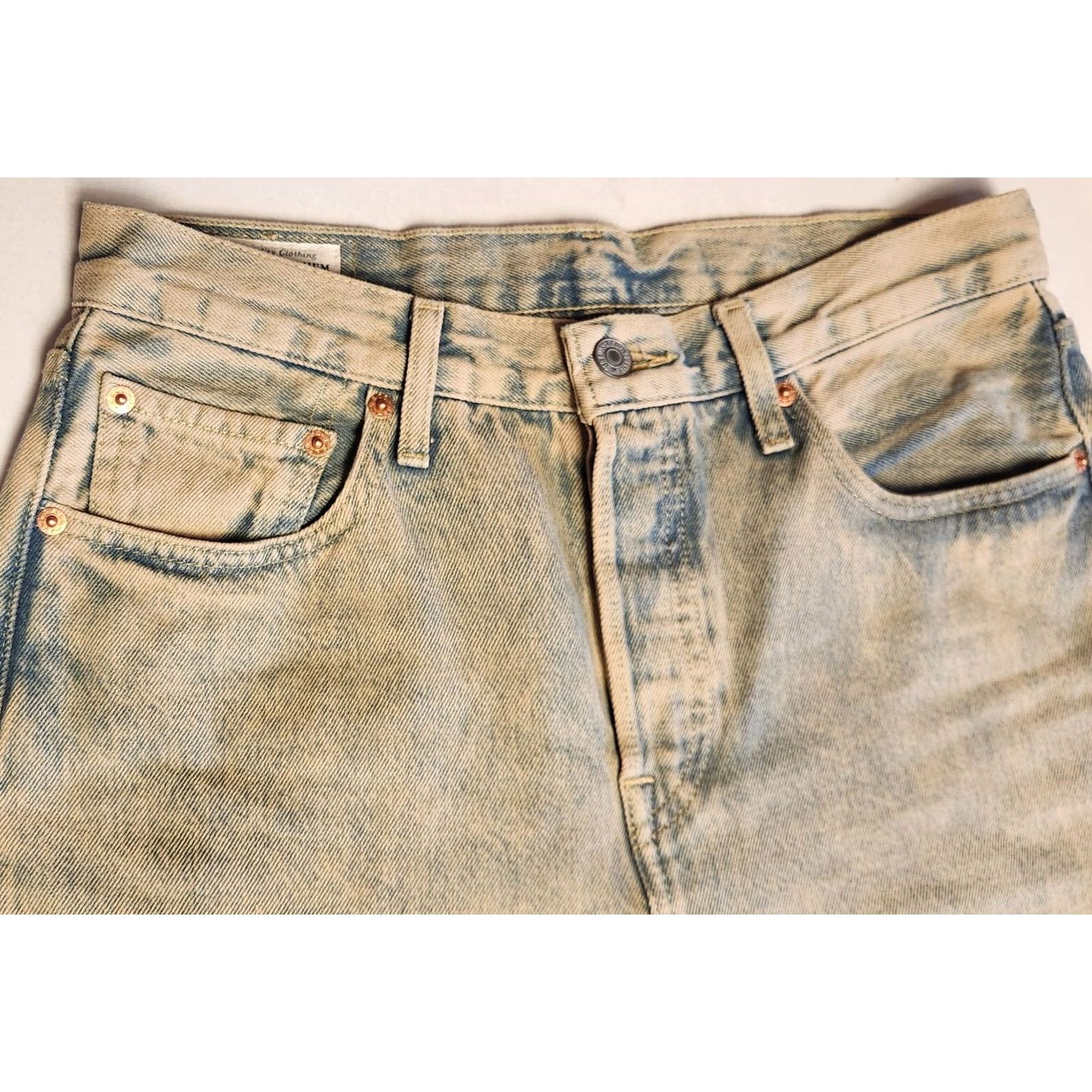 Levi's VINTAGE Levi's 501 Jeans Men's 28x30 Blue Denim Acid Wash Button Fly Pants Size US 28 / EU 44 - 7 Thumbnail