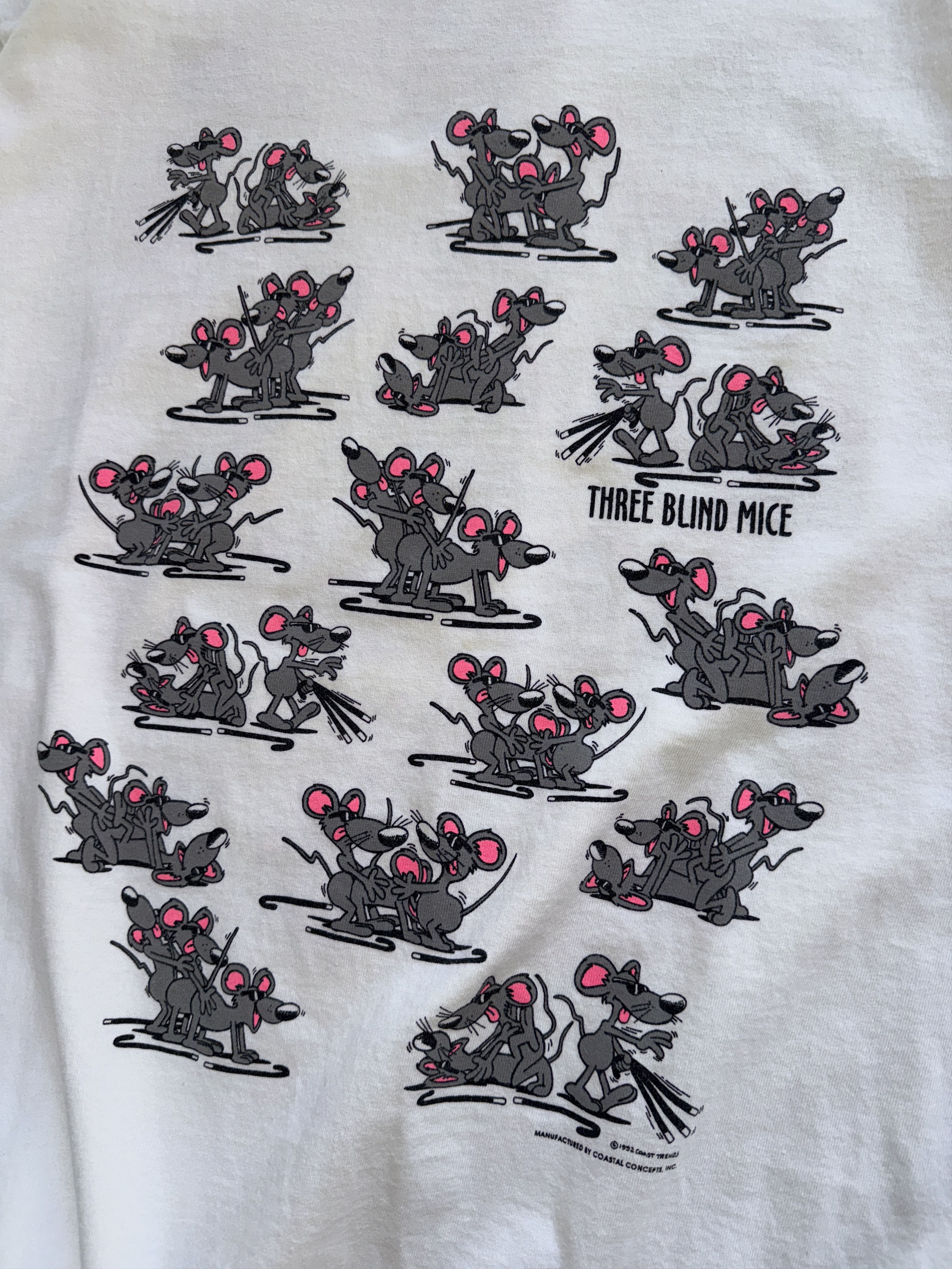 Vintage Three Blind Mice vintage 92' single stitch white t-shirt - L Size US L / EU 52-54 / 3 - 2 Thumbnail