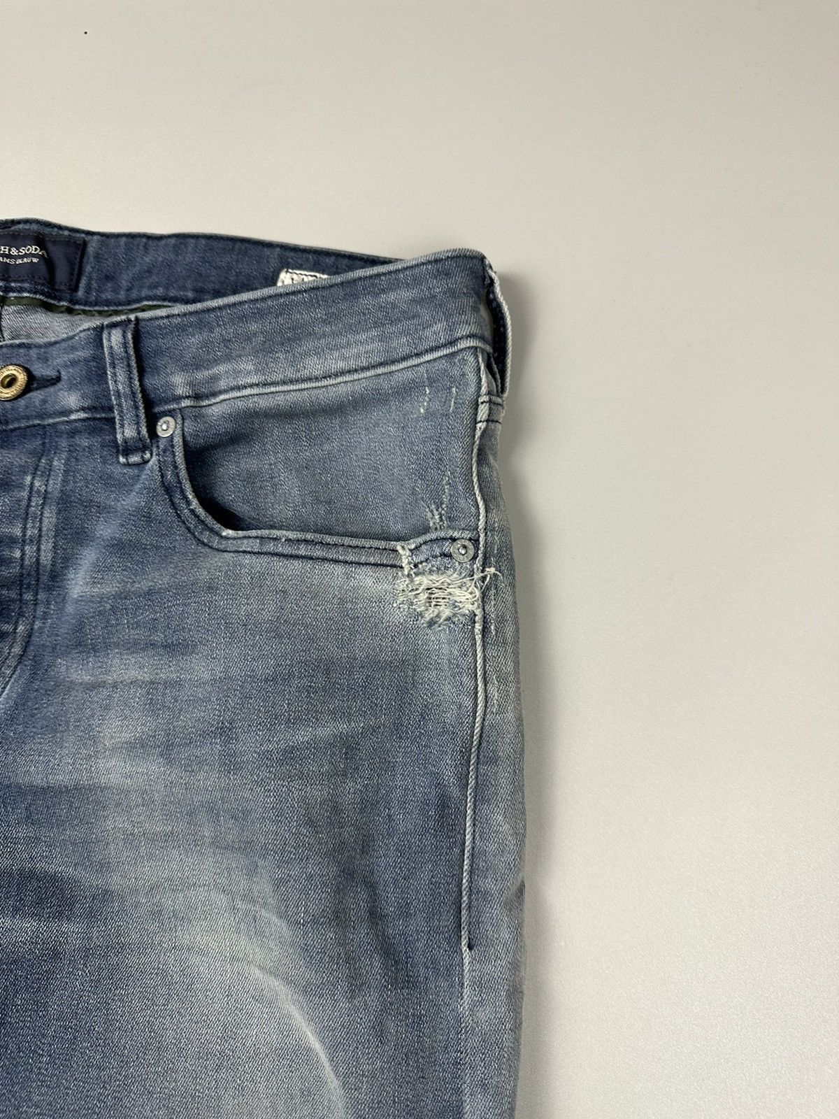 Scotch & Soda Scotch&soda Skinny Stretch Jeans Washed Blue Size US 31 - 8 Thumbnail