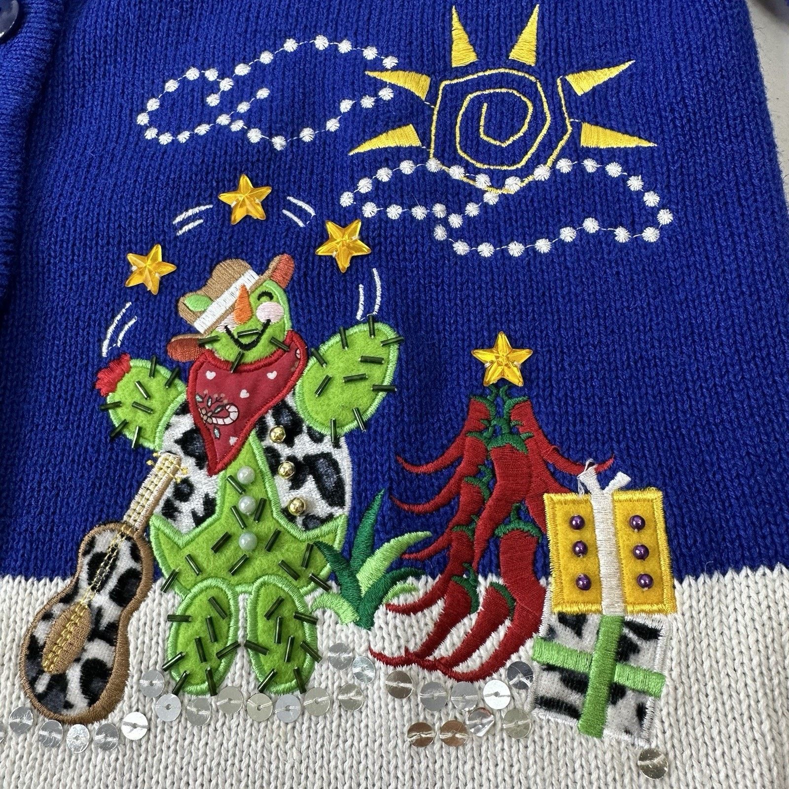 Other Crystal Kobe Womens Cactus Christmas Sweater Size S vintage Size S / US 4 / IT 40 - 9 Thumbnail