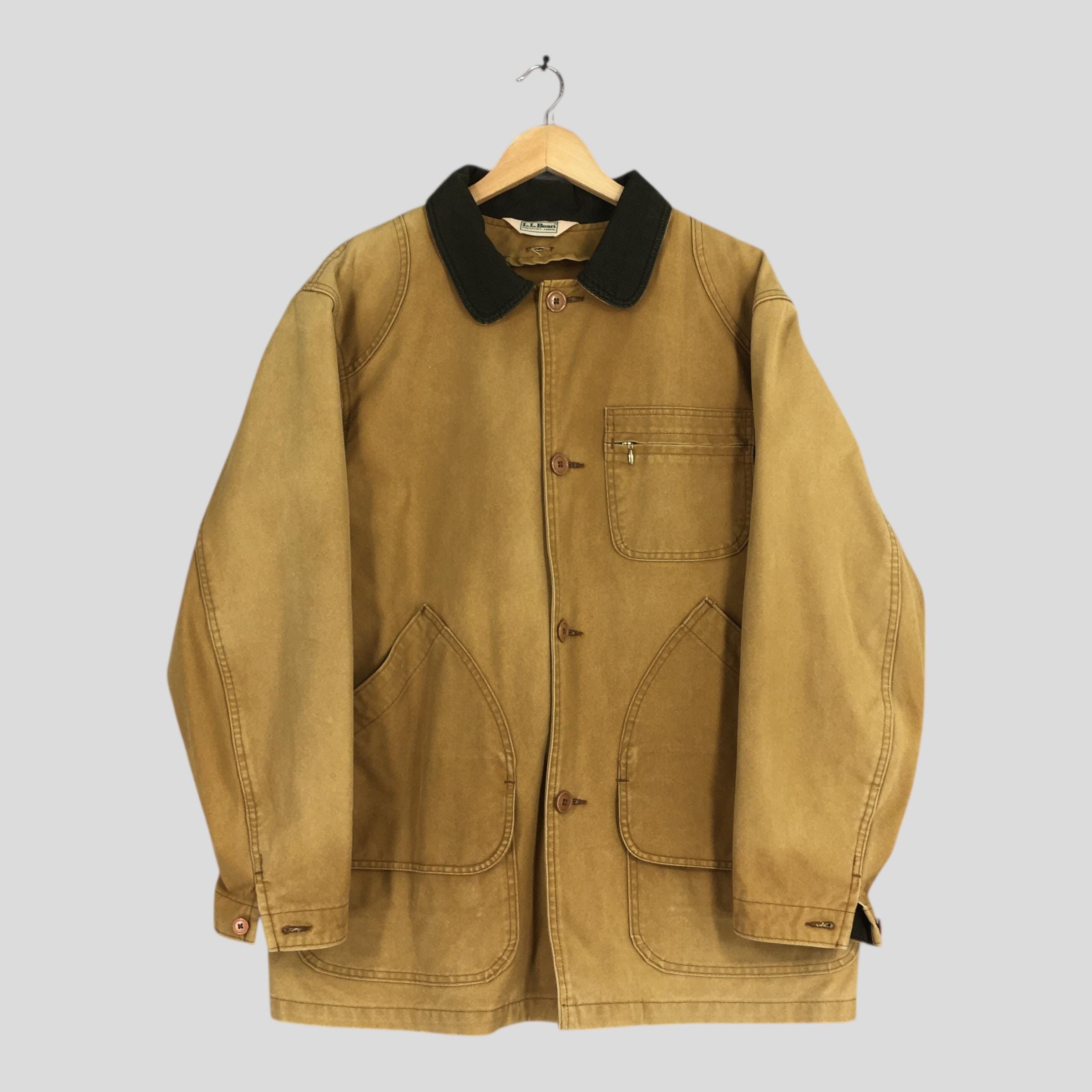 L.L. Bean Vintage 1970s LL Bean Hunting Brown Duck Chore Jacket Large Size US L / EU 52-54 / 3 - 1 Thumbnail