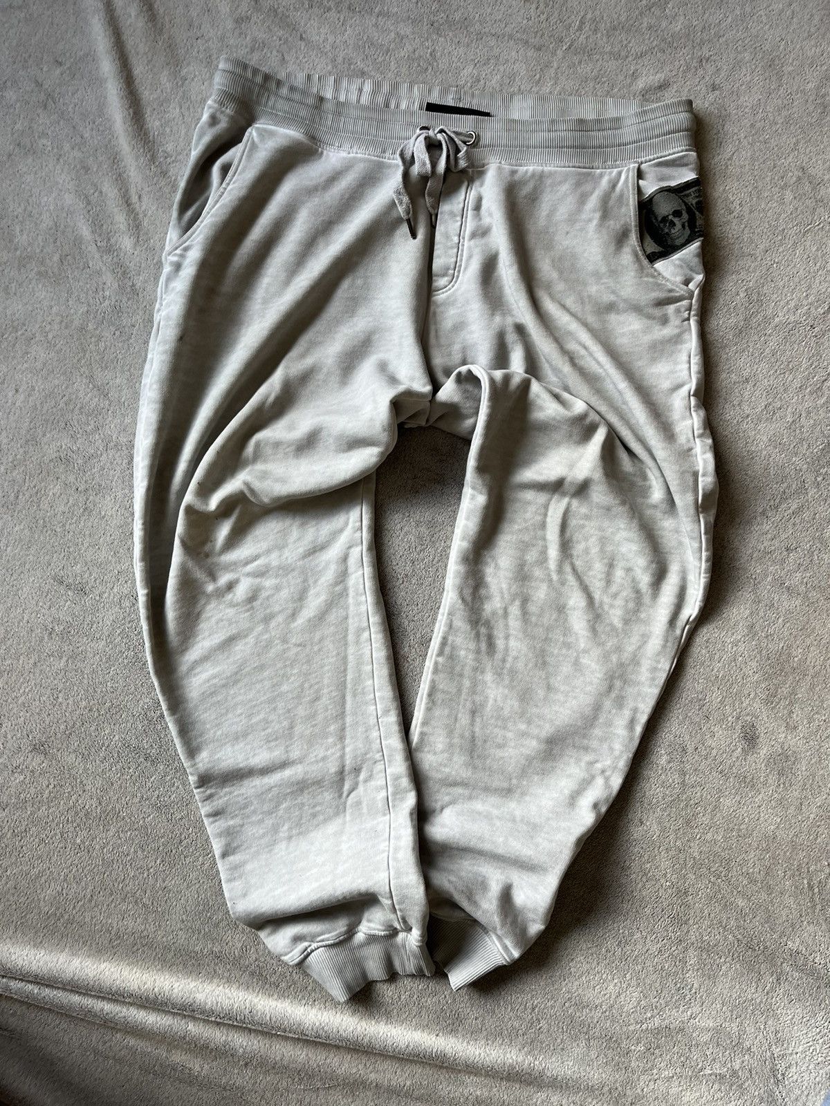 Designer × Philipp Plein × Vintage Philipp Plein 1000 Dollar Bill Sweatpants (Grey) Money Luxur Size US 41 - 5 Thumbnail