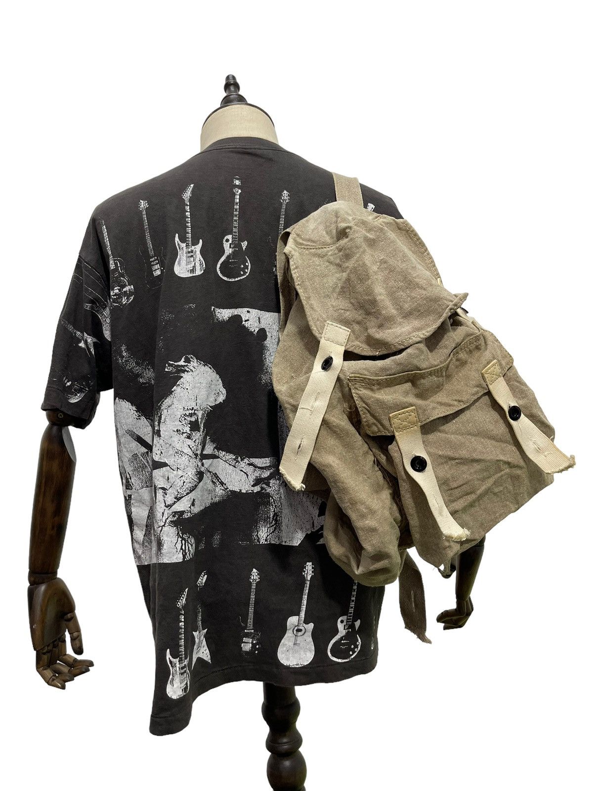 Japanese Brand Full Linen Hemp Rucksack Backpack Custom Size ONE SIZE - 2 Thumbnail