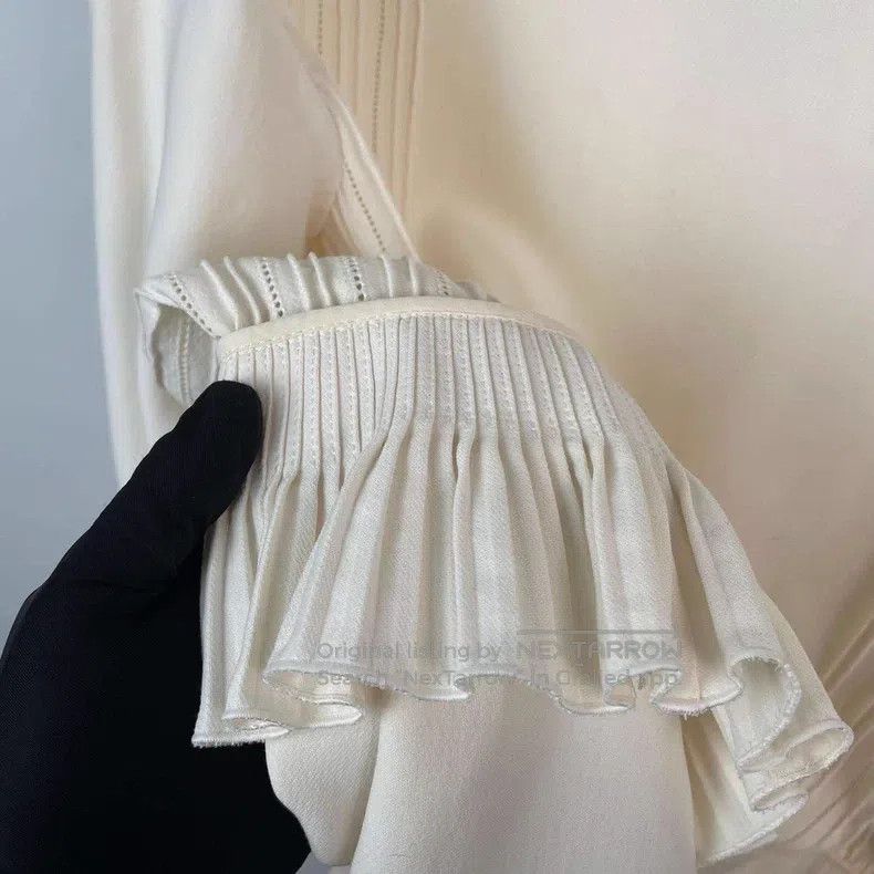 Hermes Hermes White Dress Size XS / US 0-2 / IT 36-38 - 8 Thumbnail